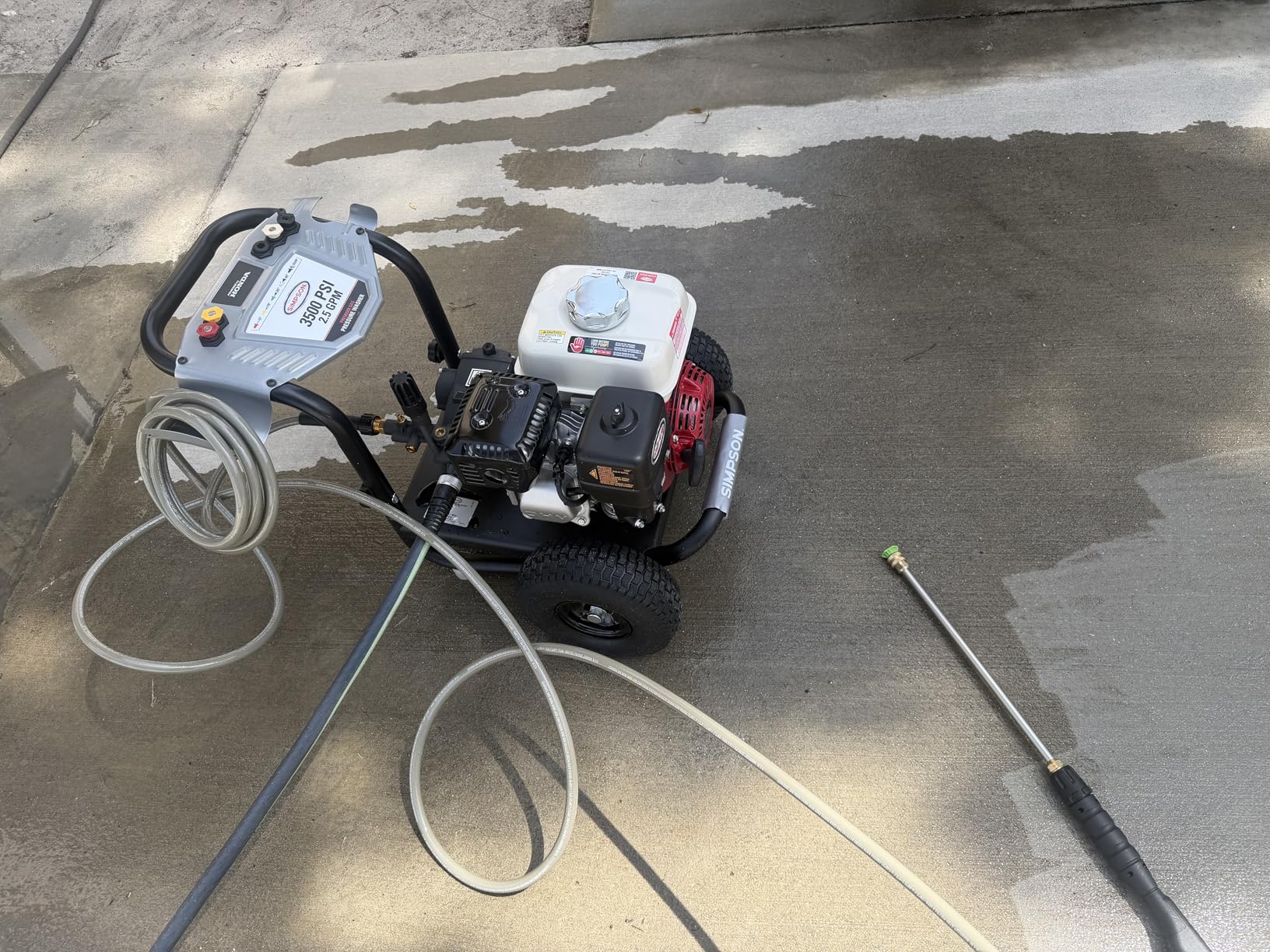 Simpson 4400 PSI Gas Pressure Washer, 4.0 GPM Commercial Power Washer, Cold Water, 50' Hose, PowerShot, 49-State Compliant (PS60843) customer photo 1