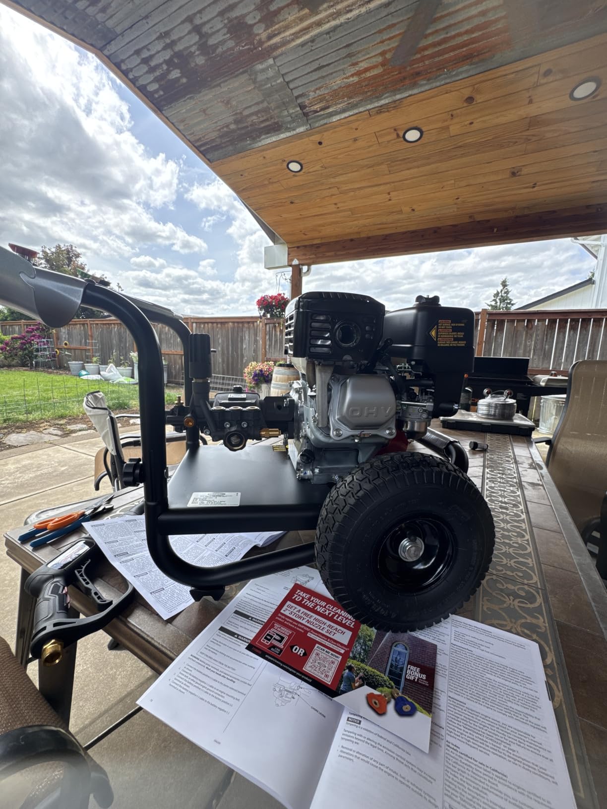 Simpson 4400 PSI Gas Pressure Washer, 4.0 GPM Commercial Power Washer, Cold Water, 50' Hose, PowerShot, 49-State Compliant (PS60843) customer photo 2