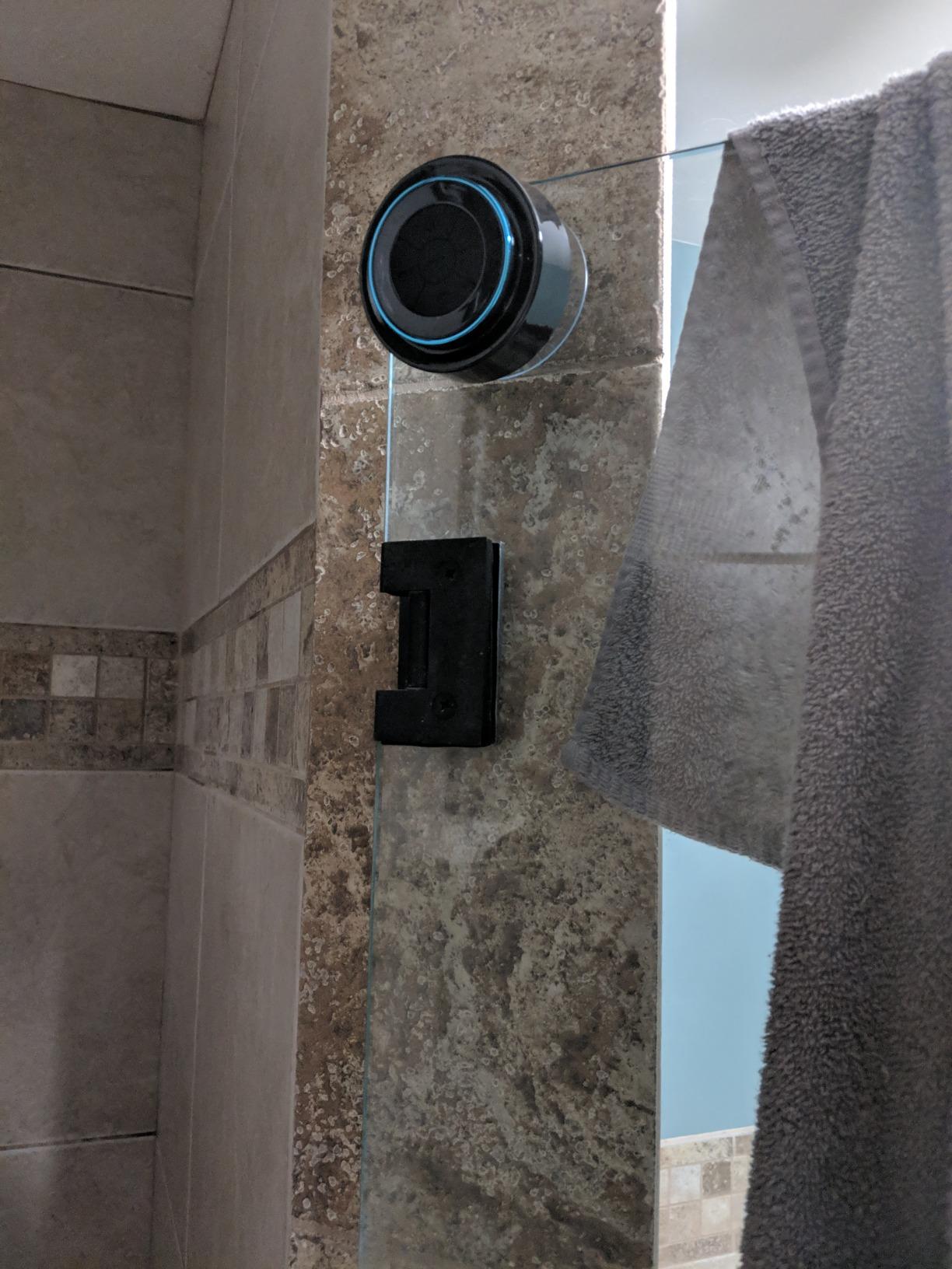 HAISSKY Bluetooth Shower Speakers, Portable Wireless Speaker with Suction Cup, IP67 Waterproof Speaker Pairs Easily to Phones, Tablets, Computer, Gift for Men & Women customer photo 2
