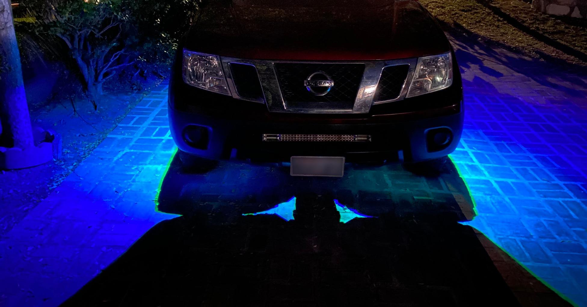 Nilight RGB LED Rock Lights Kit, 4 pods Underglow Multicolor Neon Light Pod with Bluetooth App Control Flashing Music Mode Wheel Well Light for Truck ATV UTV RZR SUV customer photo 2