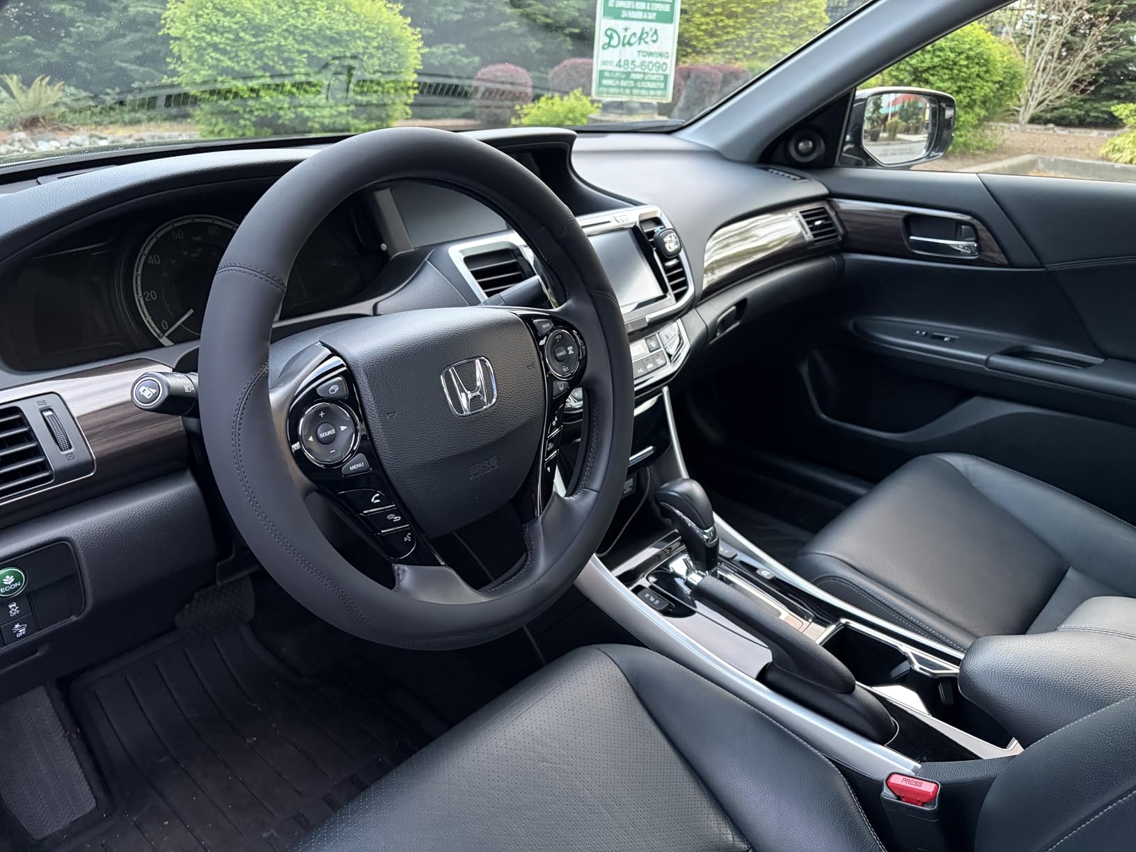 Valleycomfy Microfiber Leather Steering Wheel Cover Universal 15 inch (Black) customer photo 2