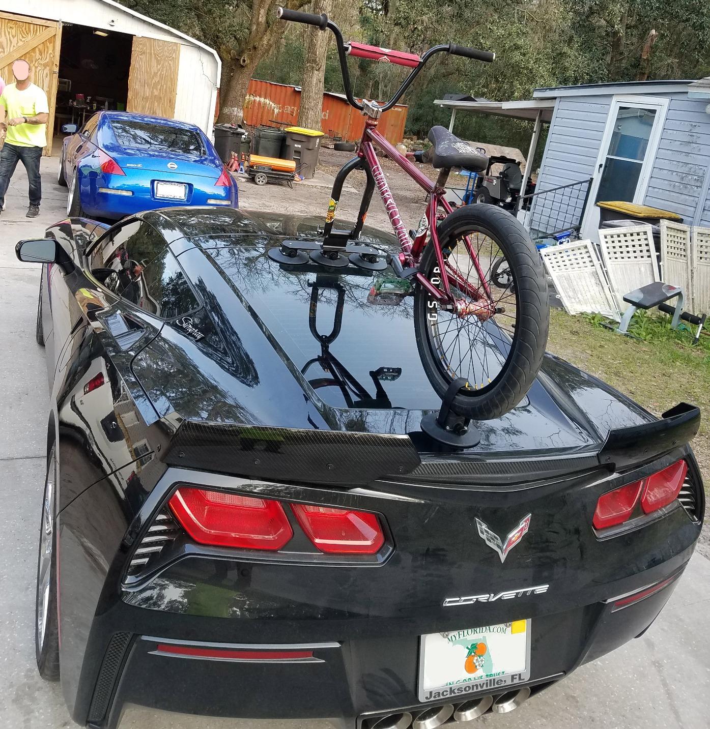 ROCKBROS Suction Cup Bike Rack for Car Roof Top Sucker Bike Rack Quick Release Aluminium Alloy Bike Carrier with Sucker for 1 Bike customer photo 2