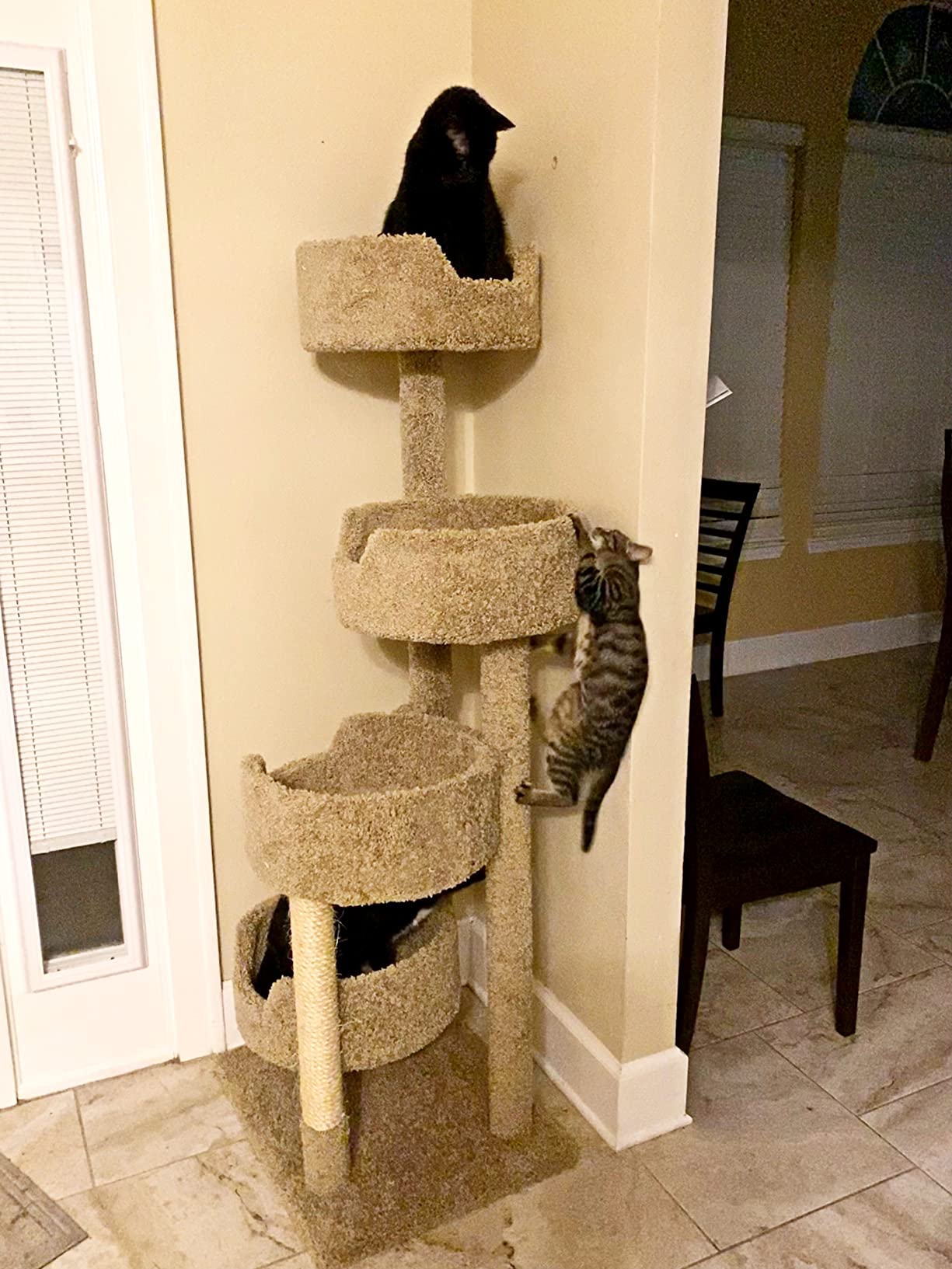 New Cat Condos 190209 Large Cat Tower with 4 Easy to Access Spacious Perches customer photo 1