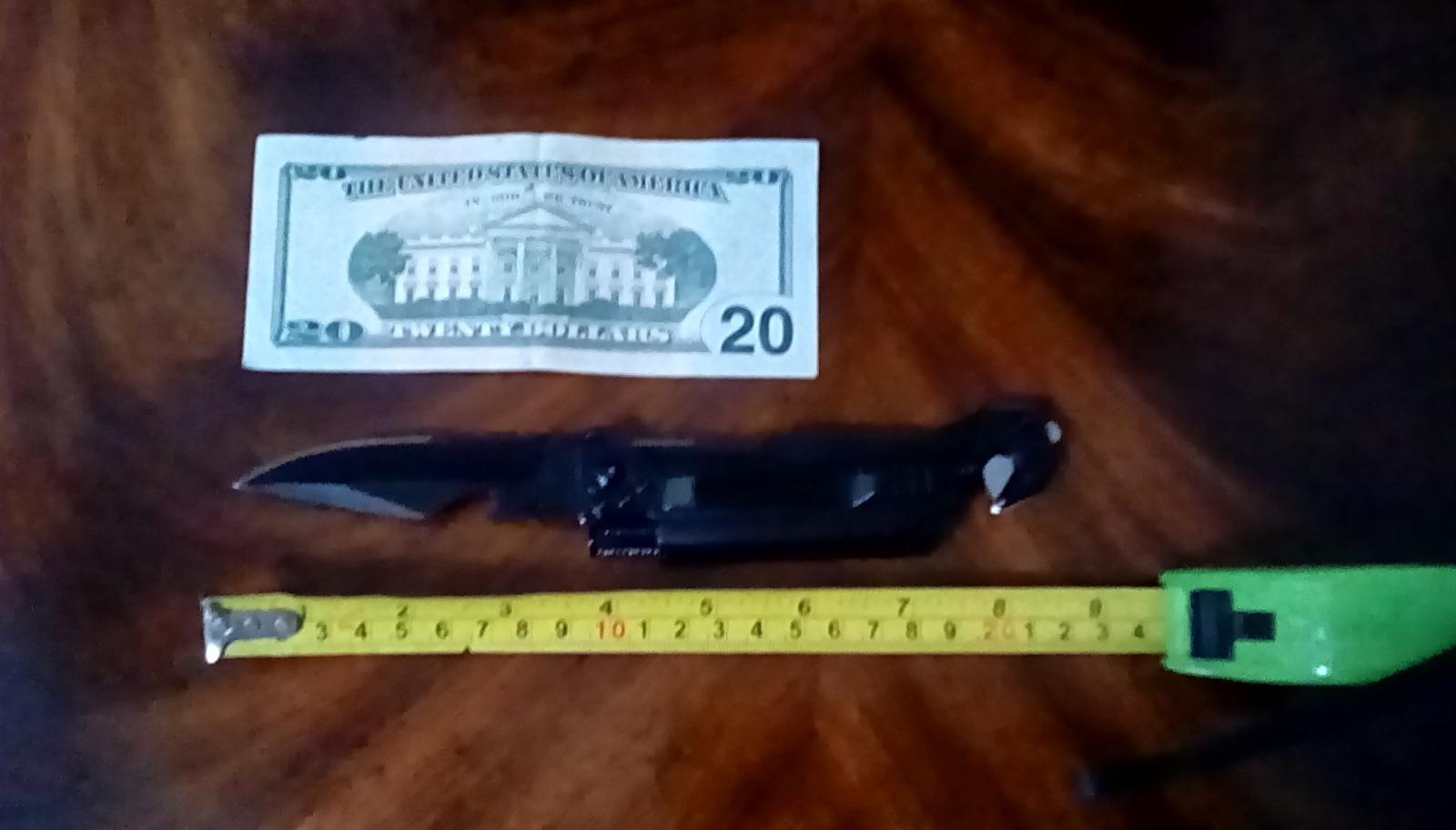 ALBATROSS 6-in-1 Survival Tactical Military Folding Pocket Knives with LED Light,Seatbelt Cutter,Glass Breaker,Magnesium Fire Starter,Bottle Opener;Multi-Function Emergency Tool(Black) customer photo 1