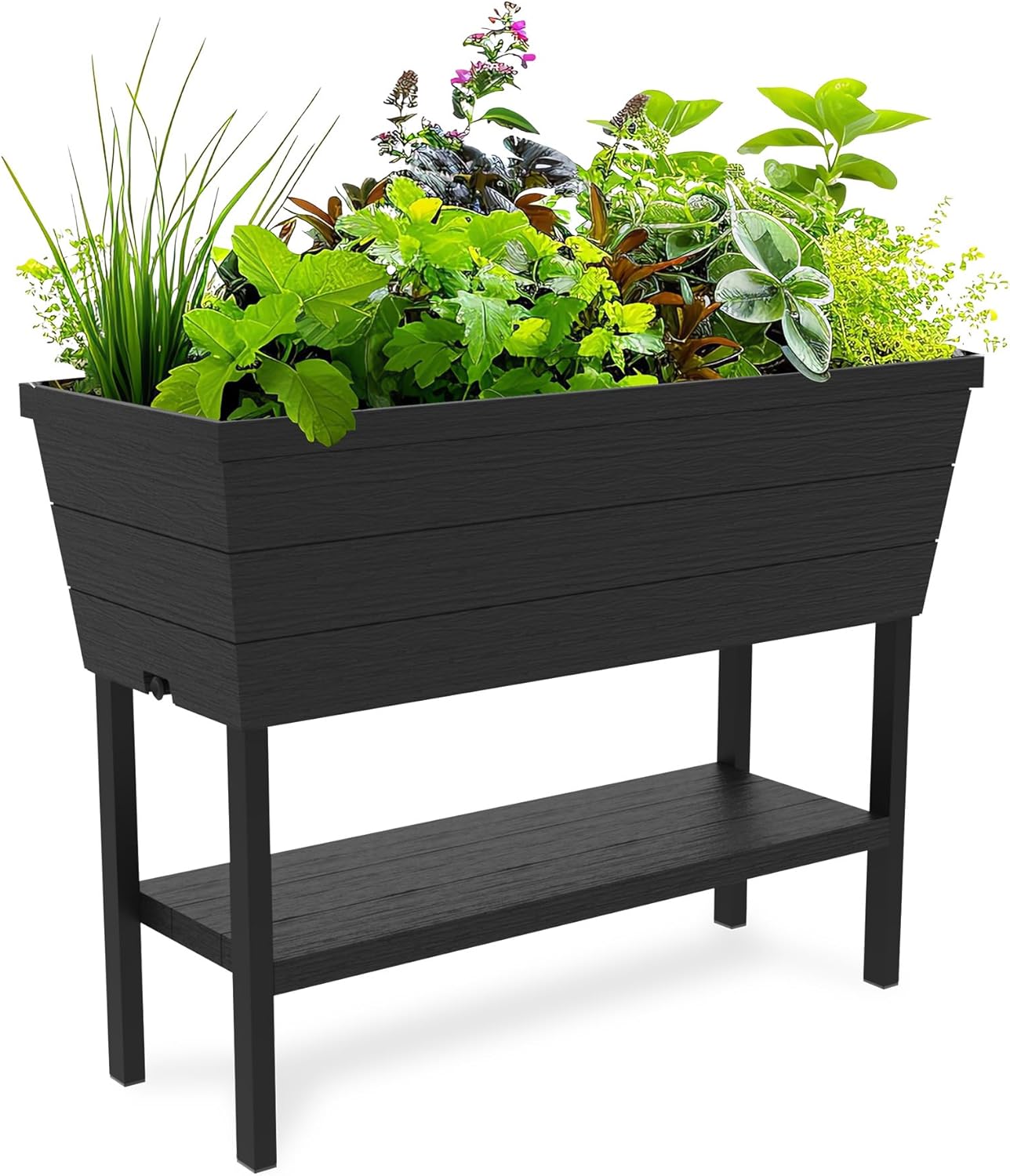 Keter Urban Bloomer 12.7 Gallon Raised Garden Bed and Outdoor Herb Garden Planter with Self Watering Gauge and Drainage Plug customer photo 1