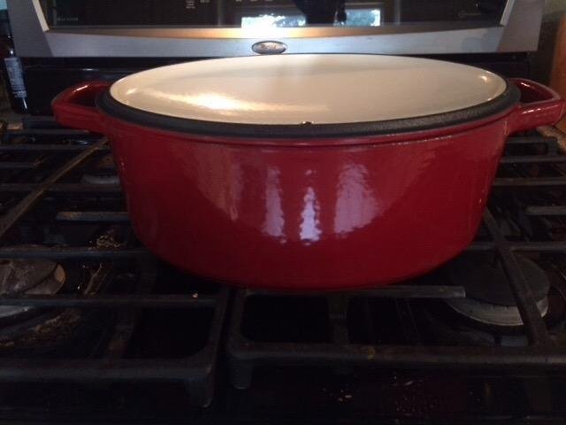 Cuisinart Chef's Classic Enameled Cast Iron Oval Covered Casserole (Gradient Blue, 7- Quart) customer photo 1
