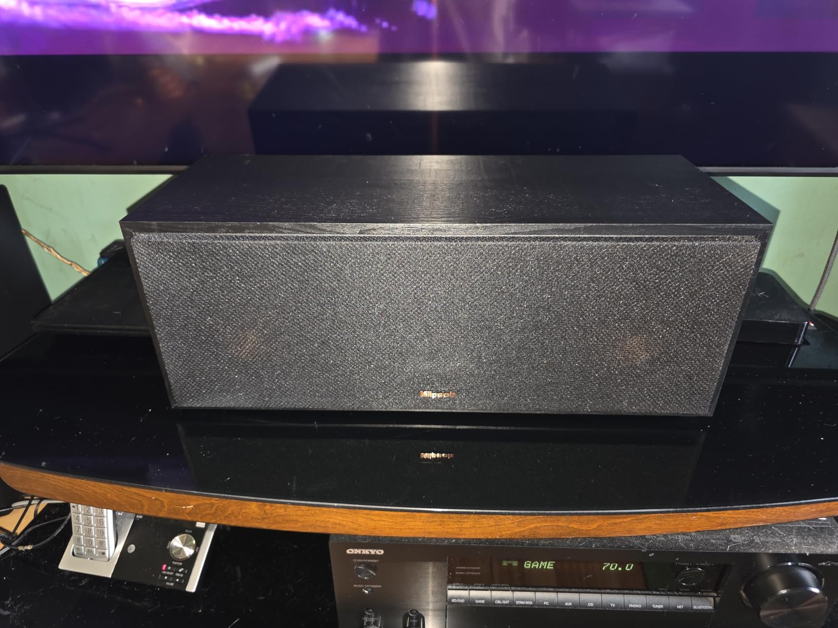 Klipsch R-52C Powerful Detailed Center Channel Home Speaker - Black customer photo 1