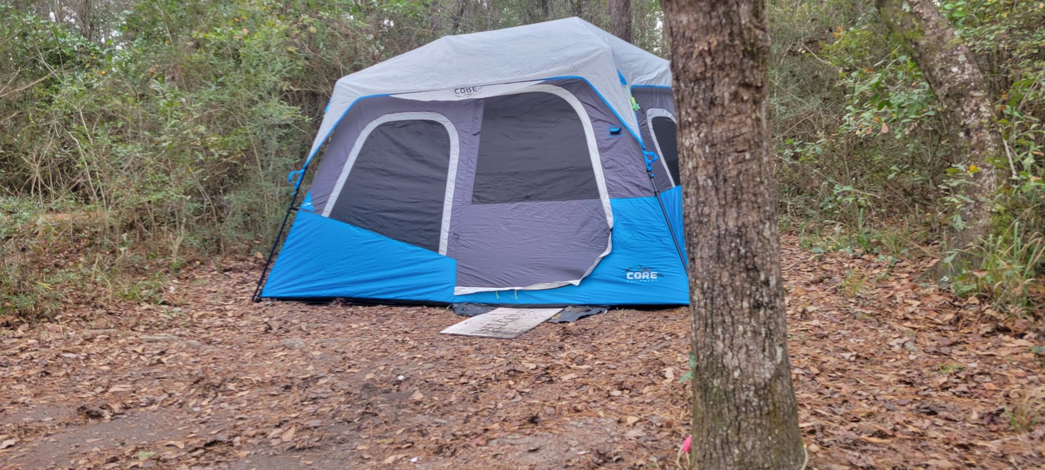 CORE Instant Cabin Tents with LED Lights | Family Multi Room Lighted Pop Up Tents for Camping | Included Storage Pockets customer photo 1