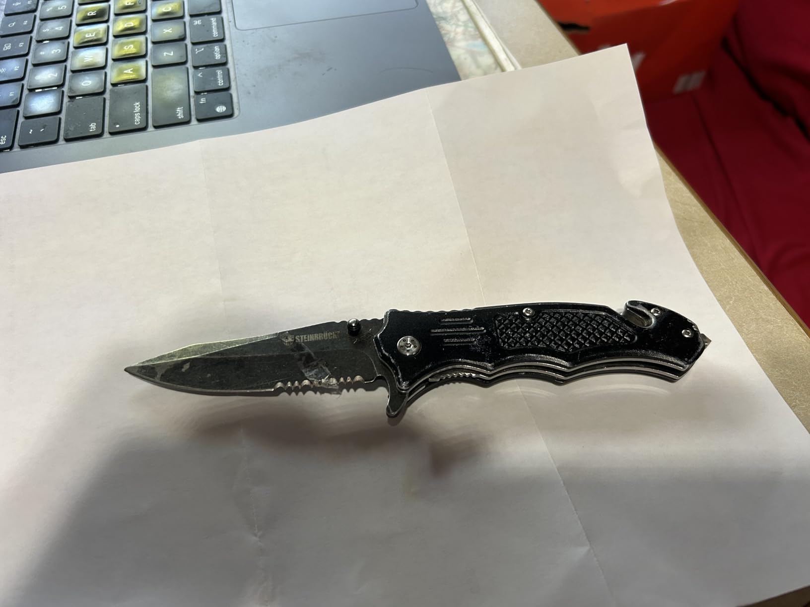 Steinbrucke Tactical Knife Pocket Knife Folding Stainless Steel 8Cr13Mov 3.4'' Blade, with Reversible Clip - Good Gift for Hunting Camping Survival Outdoor and Everyday Carry customer photo 2