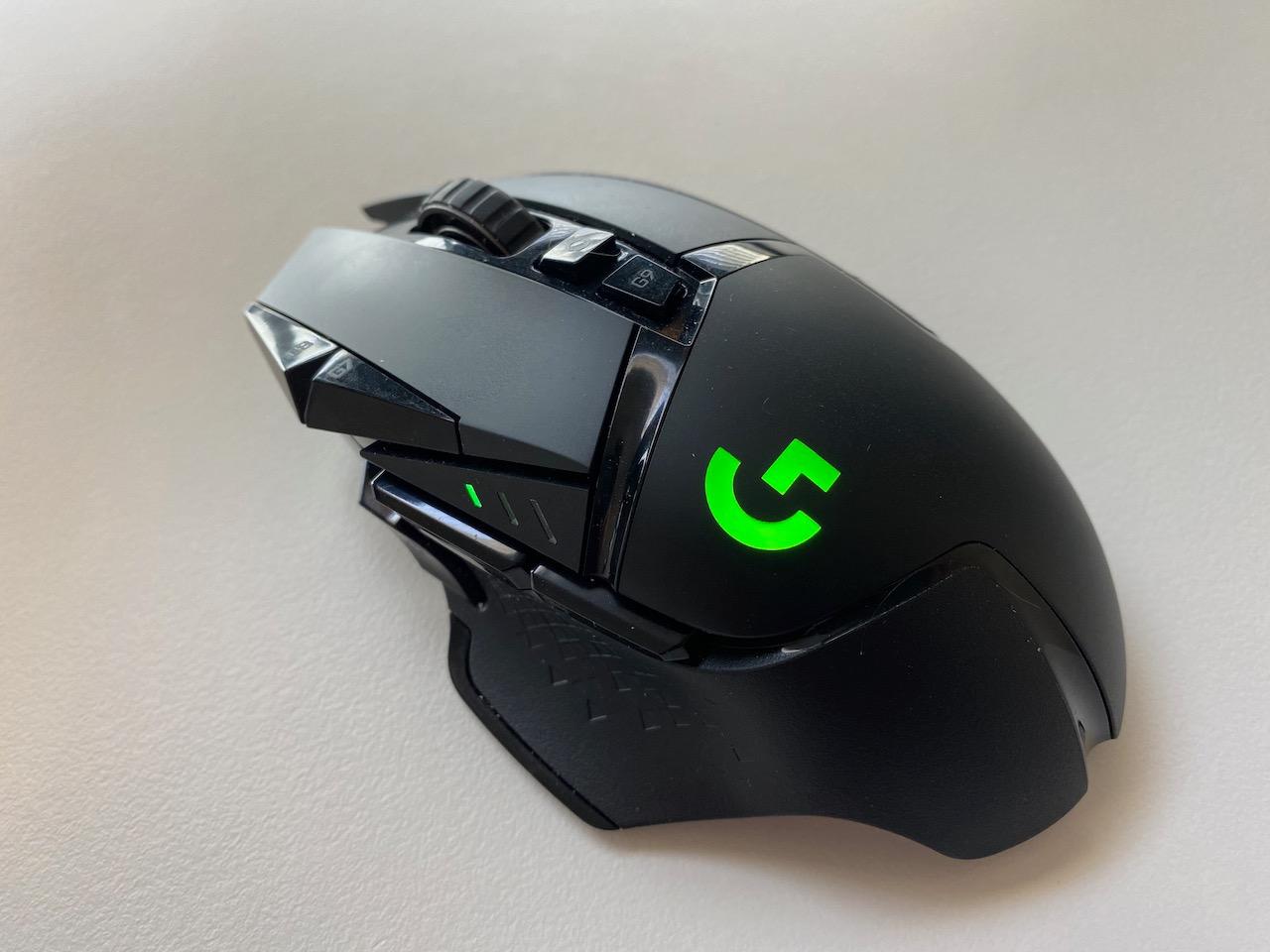 Logitech G502 Lightspeed Wireless Gaming Mouse with Hero 25K Sensor, PowerPlay Compatible, Tunable Weights and Lightsync RGB - Black customer photo 2