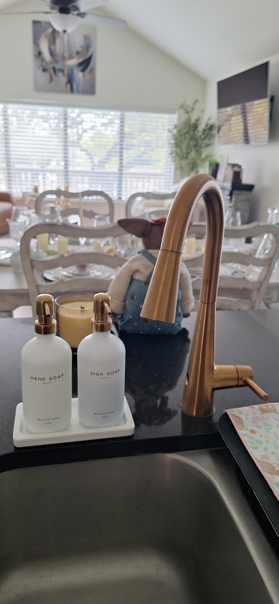 Moen Sleek Matte Black Motionsense Wave Sensor Touchless One-Handle High Arc Pulldown Modern Kitchen Faucet, 7864EWBL customer photo 1