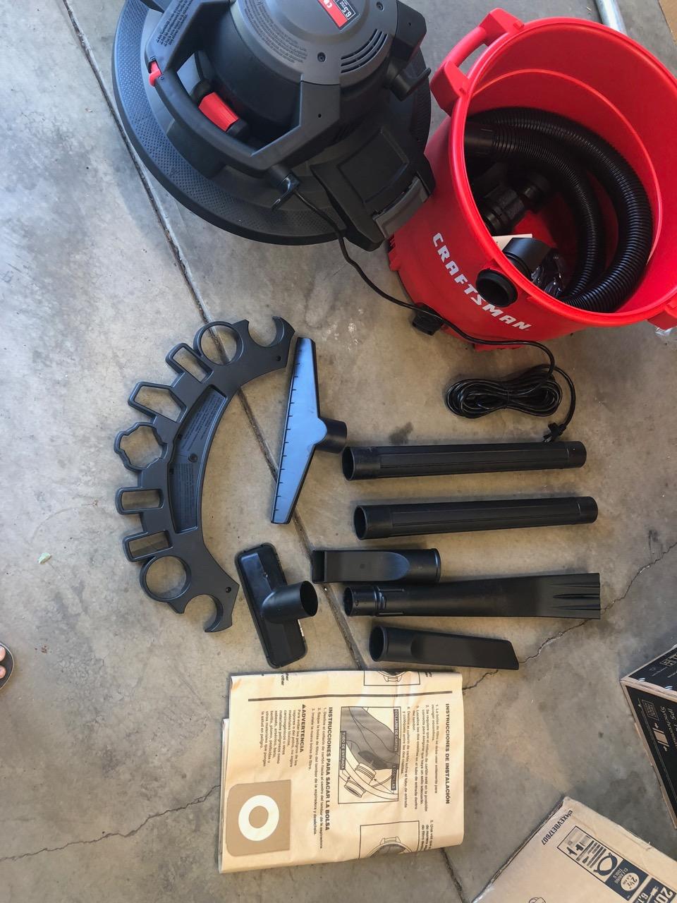 CRAFTSMAN CMXEVBE17607 16 Gallon 6.5 Peak HP Wet Dry Vac with Detachable Leaf Blower customer photo 1