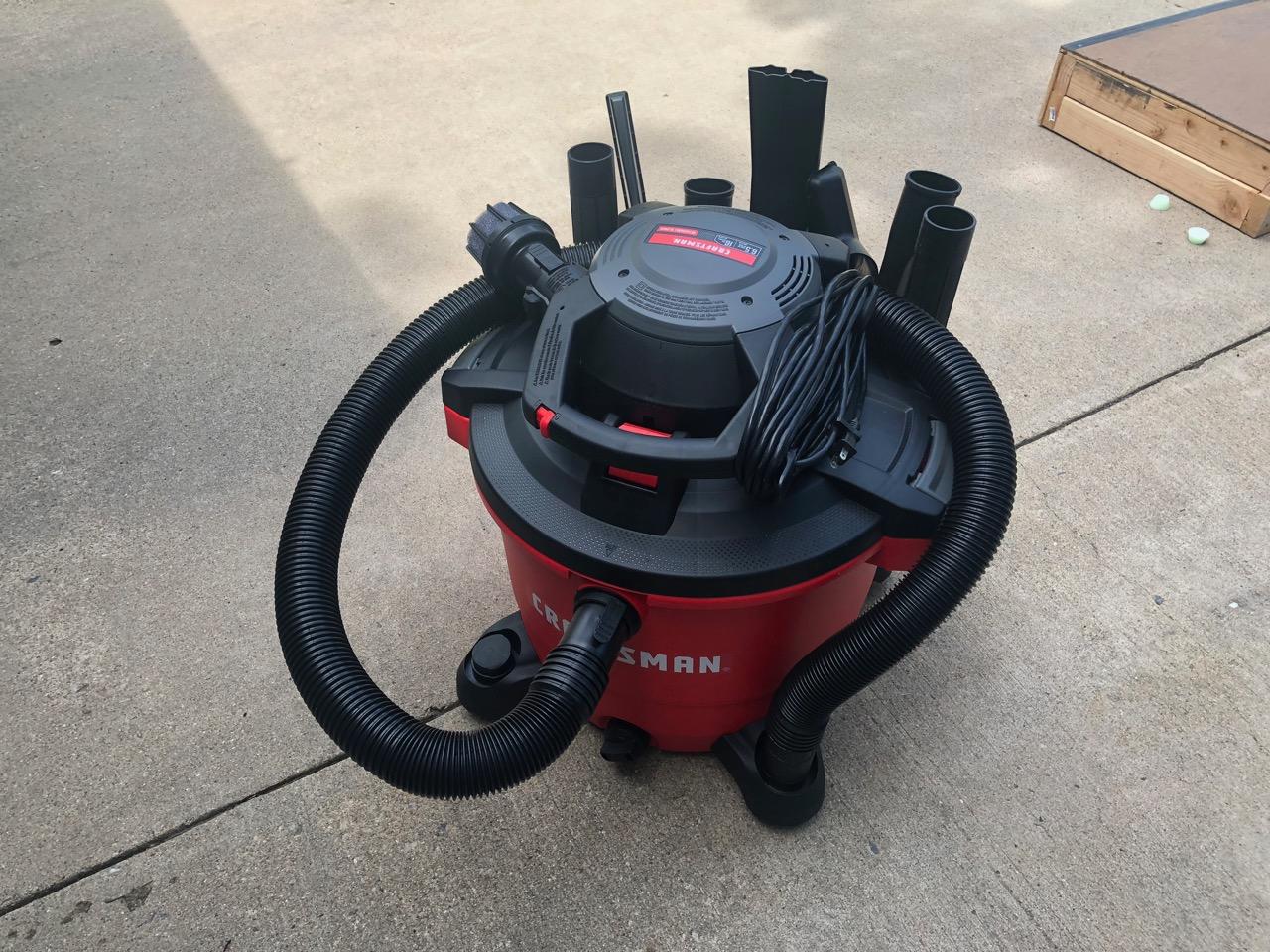 CRAFTSMAN CMXEVBE17607 16 Gallon 6.5 Peak HP Wet Dry Vac with Detachable Leaf Blower customer photo 2