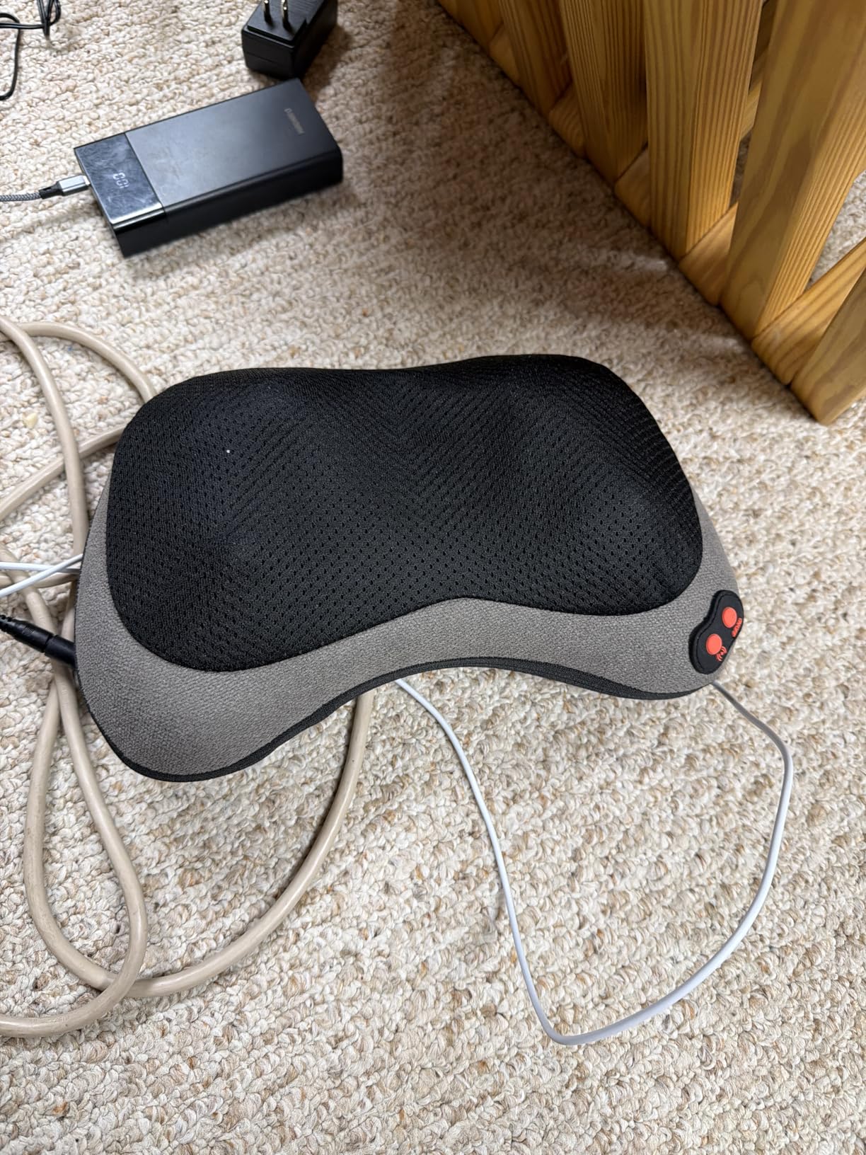Papillon Shiatsu Back Massager with Heat, Mothers Day Gifts for Mom, Wife, Women & Her,Deep Tissue Massage Pillow for Neck,Shoulder,Foot & Lower Back Pain Relief,Gifts for Women,Her, Dad, Men (Gray) customer photo 2