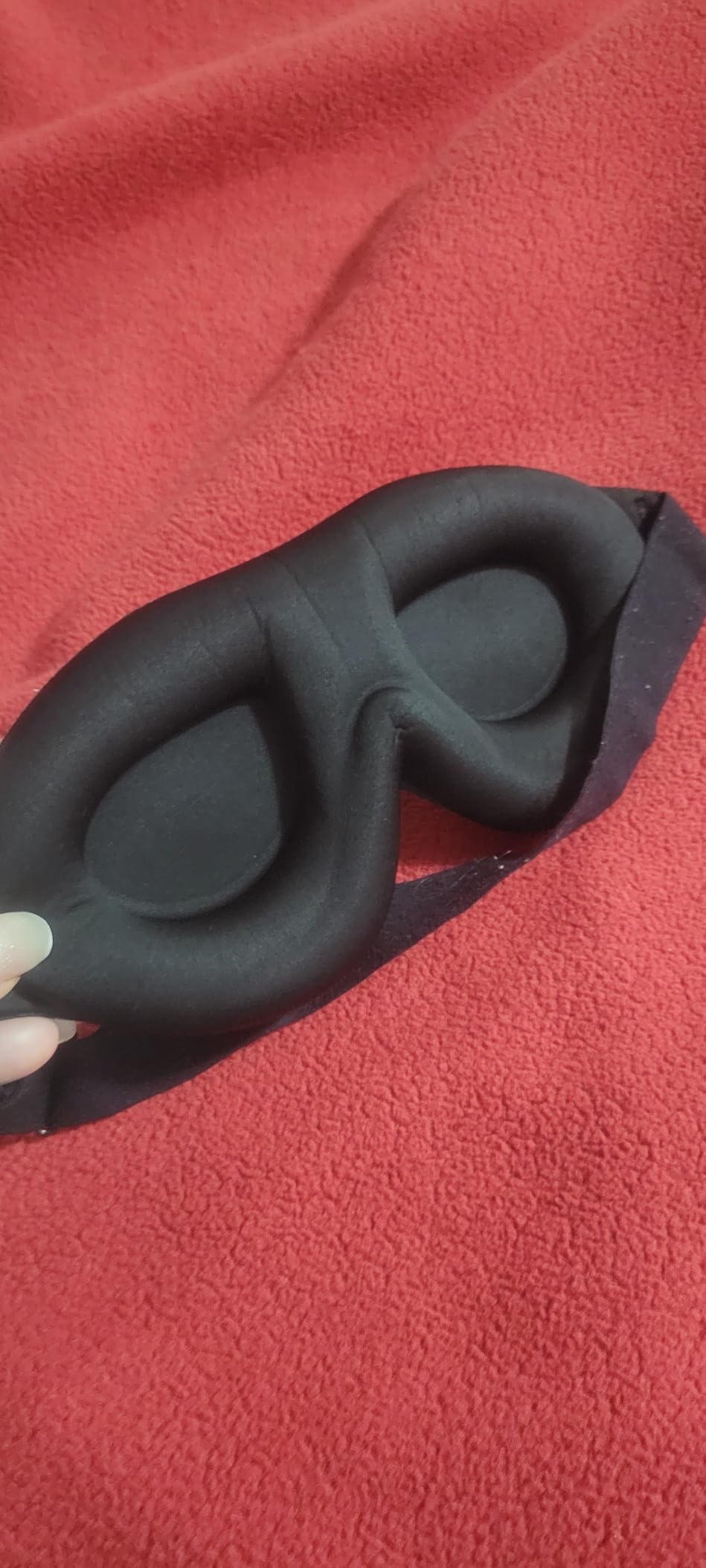 ALASKA BEAR Sleep Mask for Side Sleepers Patented Design, Cup-Shaped and Extra-Soft, 100 Blackout Eye Mask Shades Cover for Men and Women Home or Travel, Machine Washable, Black customer photo 1