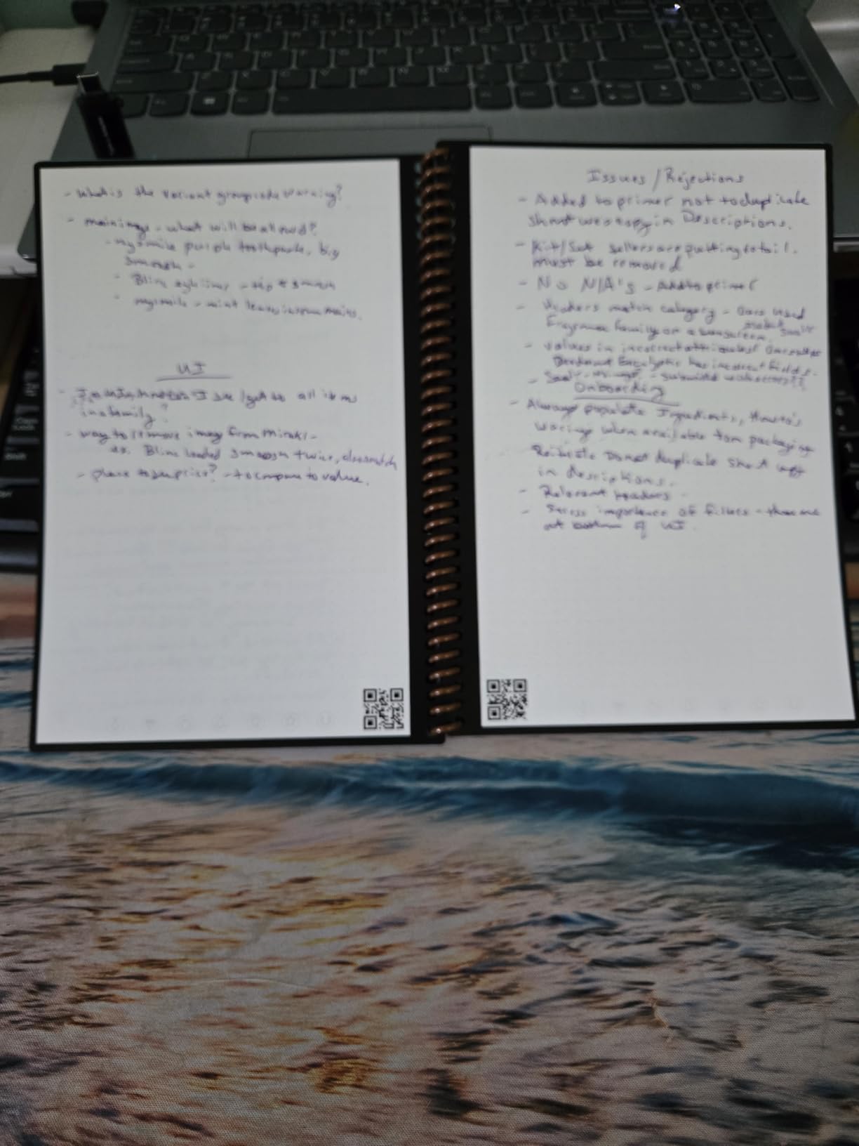Rocketbook Fusion Hybrid Reusable Planner and Notebook in One, Additional Blank Pages, Goal and Project Tracker, Undated Planner, Executive Size 6x8.8, Black customer photo 1
