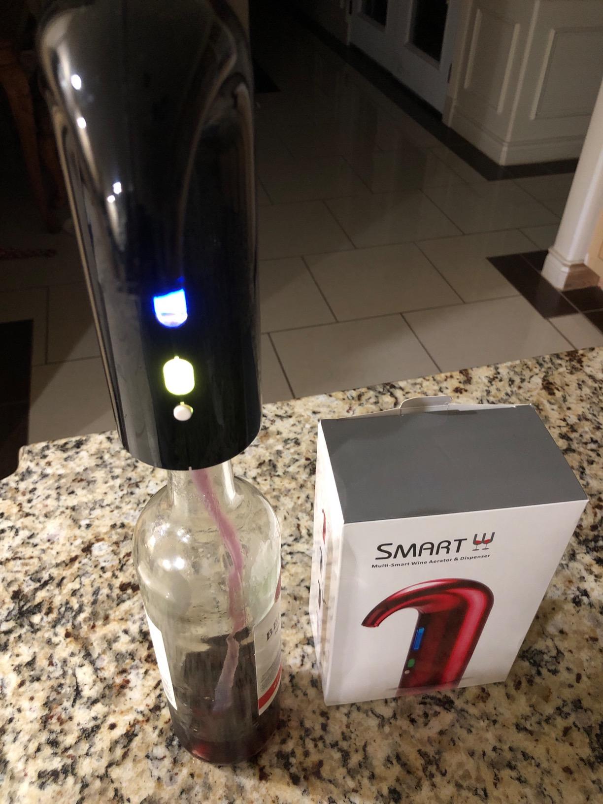 Wine Aerator Electric Wine Decanter Best Sellers One Touch Red -White Wine Accessories Aeration Work with Wine Opener for Beginner Enthusiast - Spout Pourer - Great Mothers Day Gift for Mom customer photo 1