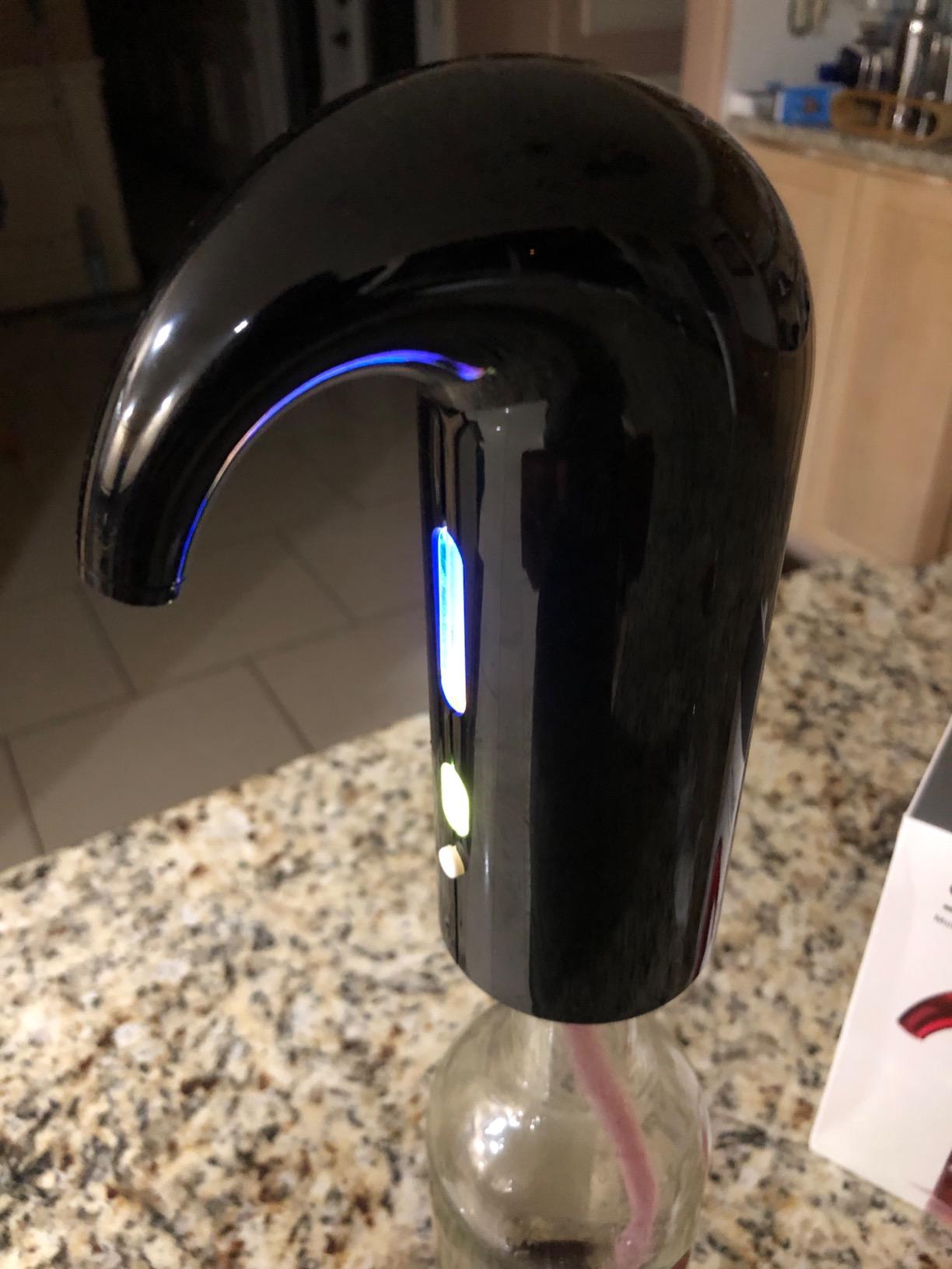 Wine Aerator Electric Wine Decanter Best Sellers One Touch Red -White Wine Accessories Aeration Work with Wine Opener for Beginner Enthusiast - Spout Pourer - Great Mothers Day Gift for Mom customer photo 2