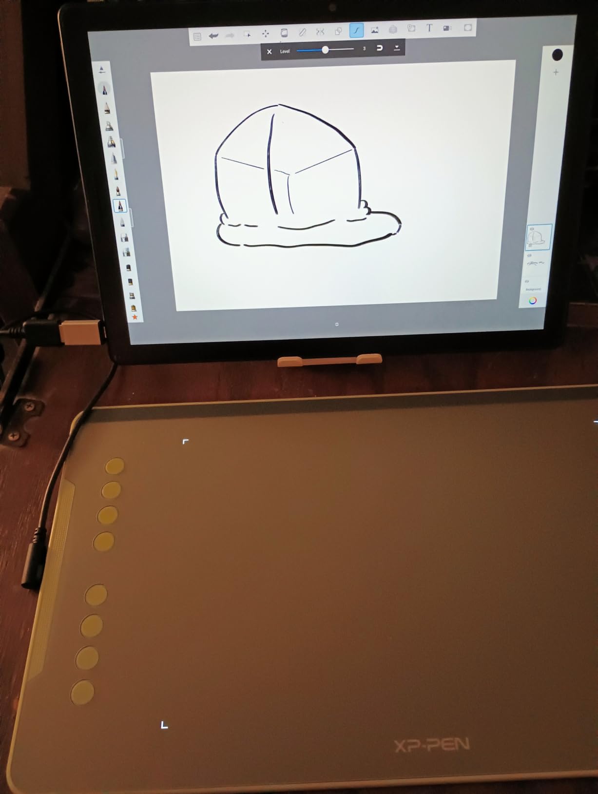 XPPen Updated Deco 01 V3 Drawing Tablet, 16384 Pressure Sensitivity, 8 Custom Shortcuts, 220 Report Rate for OSU Drawing Pad, Remote Teaching & Animation, Compatible with Android, Windows, macOS customer photo 2