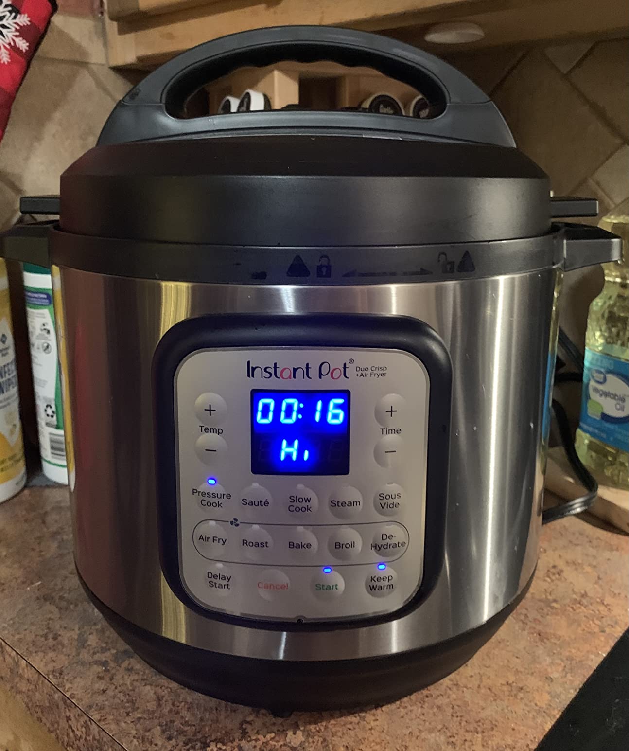 Duo Crisp 11-in-1 Air Fryer and Electric Pressure Cooker Combo with Multicooker Lids that Fries, Steams, Slow Cooks, Dehydrates, Free App With Over 800 Recipes, Black/Stainless Steel, 8QT customer photo 1