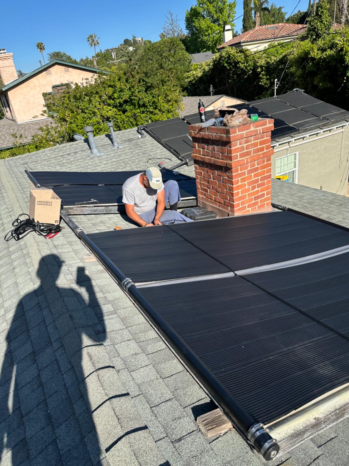 Highest Performing Design - DIY Solar Pool Heater Kit - 15-20 Year Life Expectancy (4-4x10 / 1.5 I.D. Header) customer photo 1
