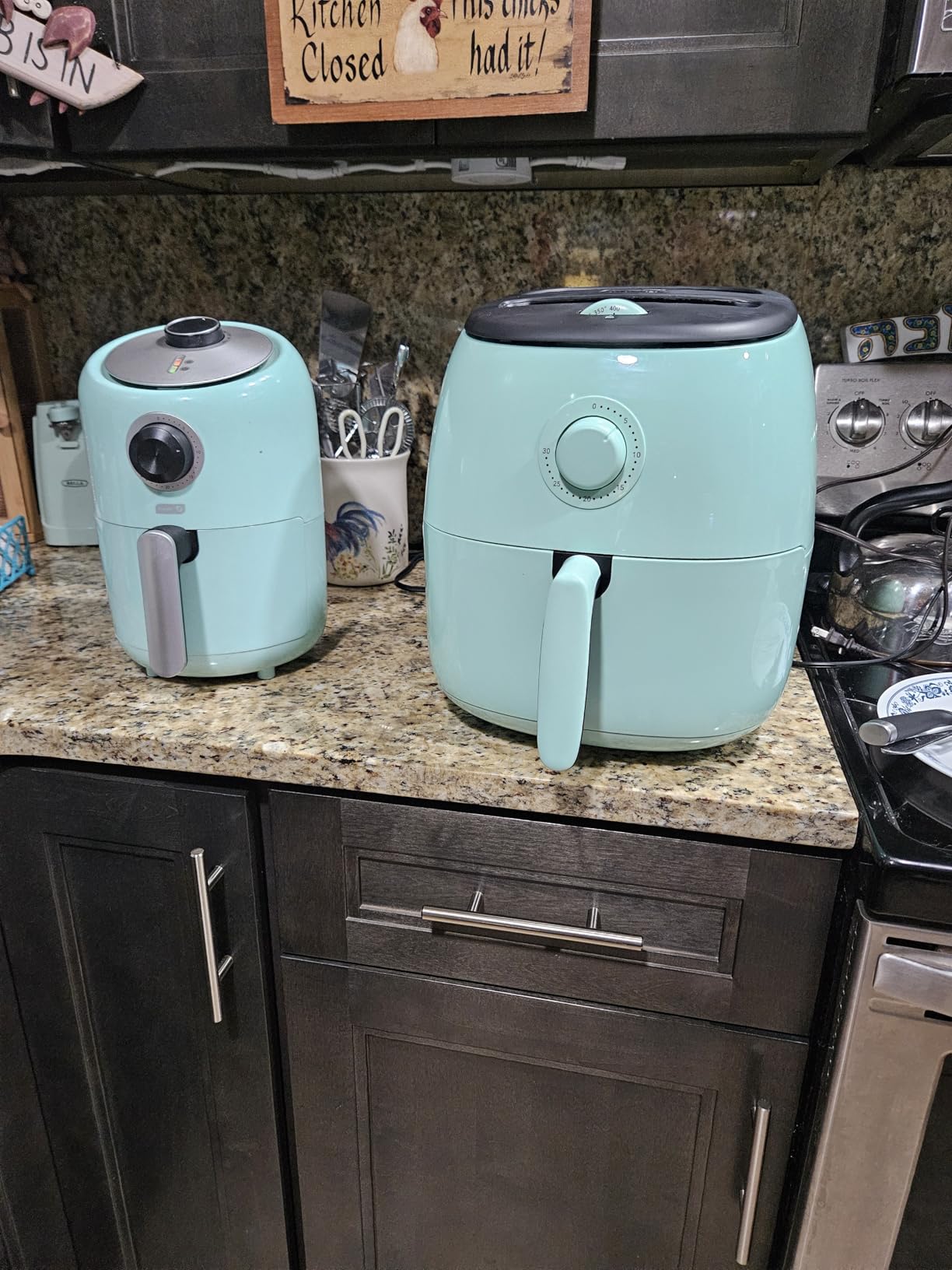 Dash Tasti-Crisp Air Fryer - AirCrisp Technology - Compact Design - 2.6 Quarts - Aqua customer photo 1