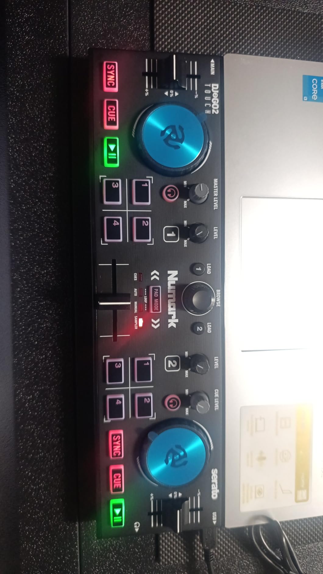 Numark DJ2GO2 Touch Compact DJ Controller with 2 Decks, Mixer, Audio Interface and Serato Lite customer photo 2