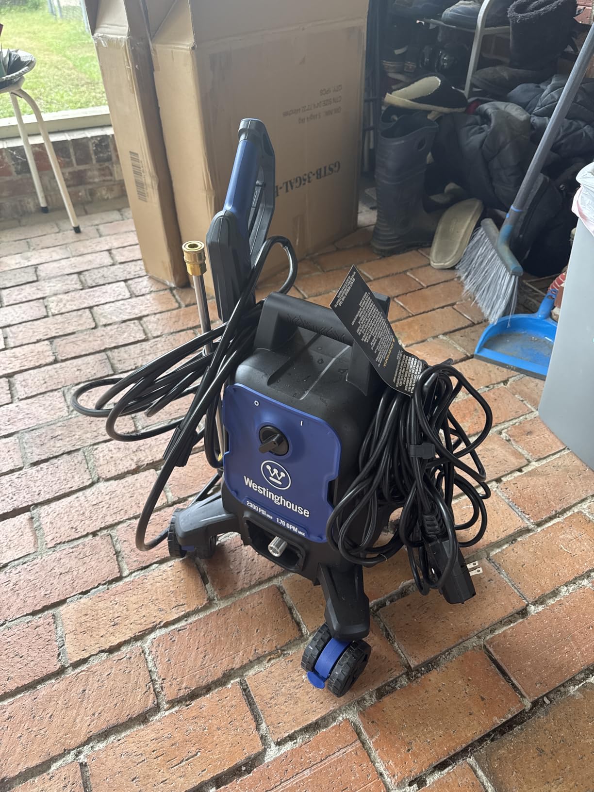 Westinghouse ePX3100 Electric Pressure Washer, 2300 Max PSI 1.76 Max GPM with Anti-Tipping Technology, Onboard Soap Tank, Pro-Style Steel Wand, 5-Nozzle Set, for Cars/Fences/Driveways/Home/Patios customer photo 2