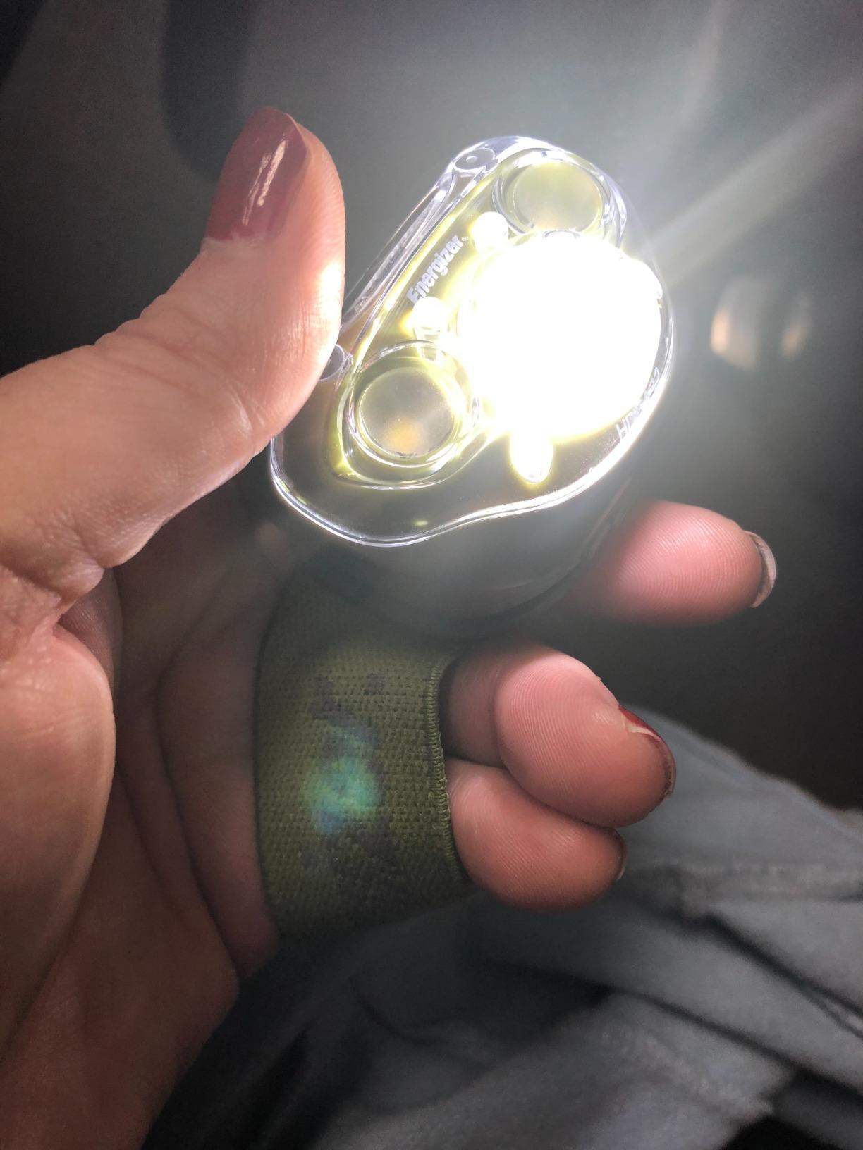 Energizer PRO LED Headlamp, IPX4 Water Resistant Headlamps, High-Performance Head Light for Outdoors, Camping, Running, Storm, Survival LED Light for Emergencies (Batteries Included) customer photo 2