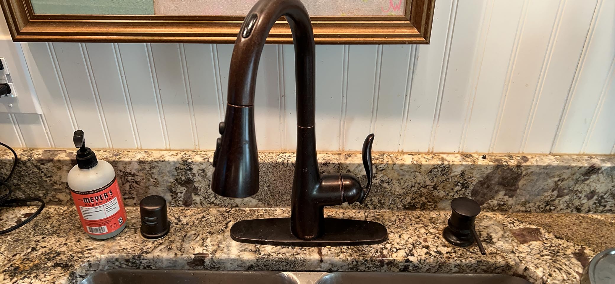 Moen Arbor Smart Faucet Touchless Pull Down Sprayer Kitchen Faucet with Voice Control and Power Boost, Chrome, 7594EVC customer photo 2