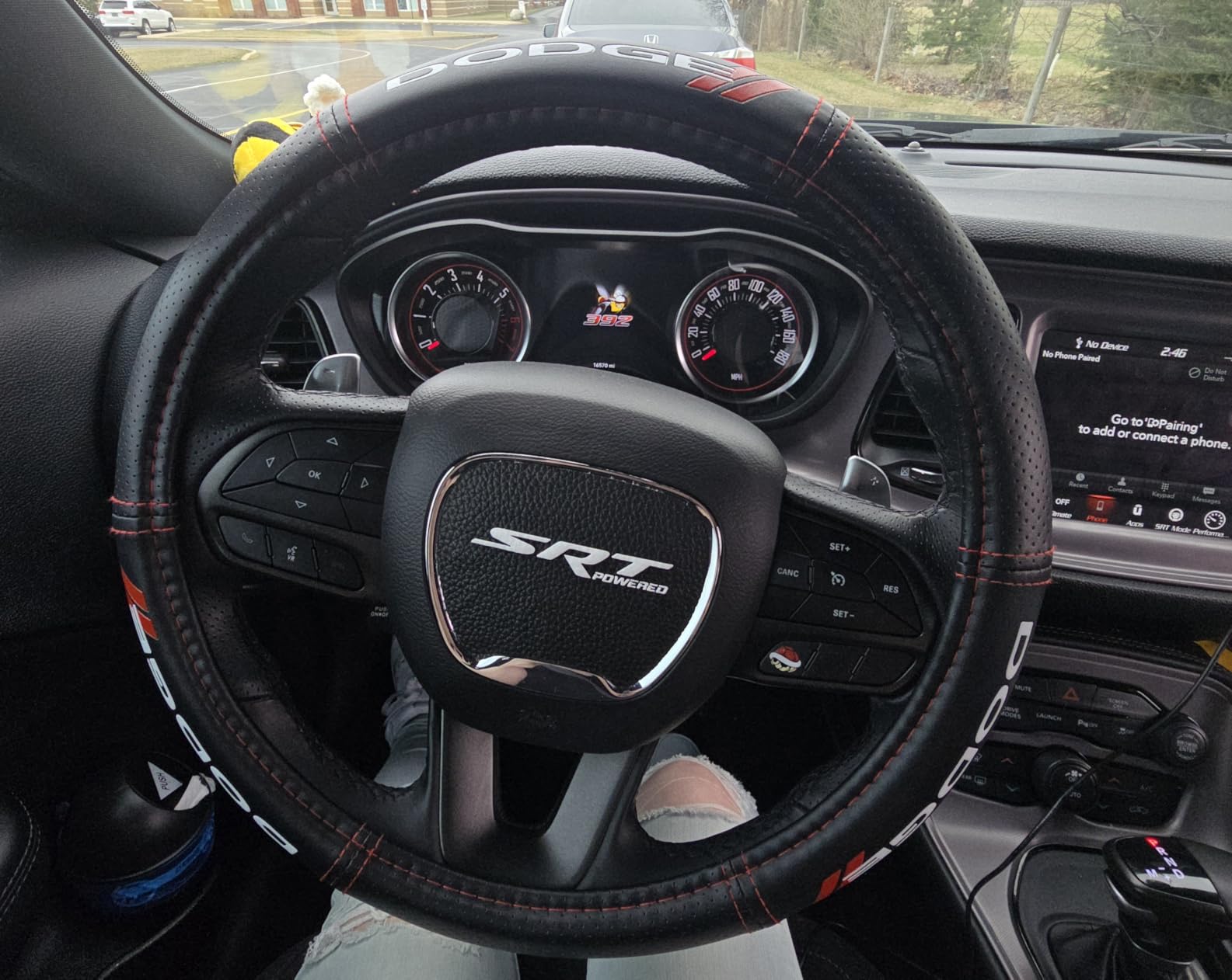 Plasticolor 006694R01 Dodge // Deluxe High Contrast Stitching Premium Steering Wheel Cover for Cars, Trucks & SUV customer photo 2