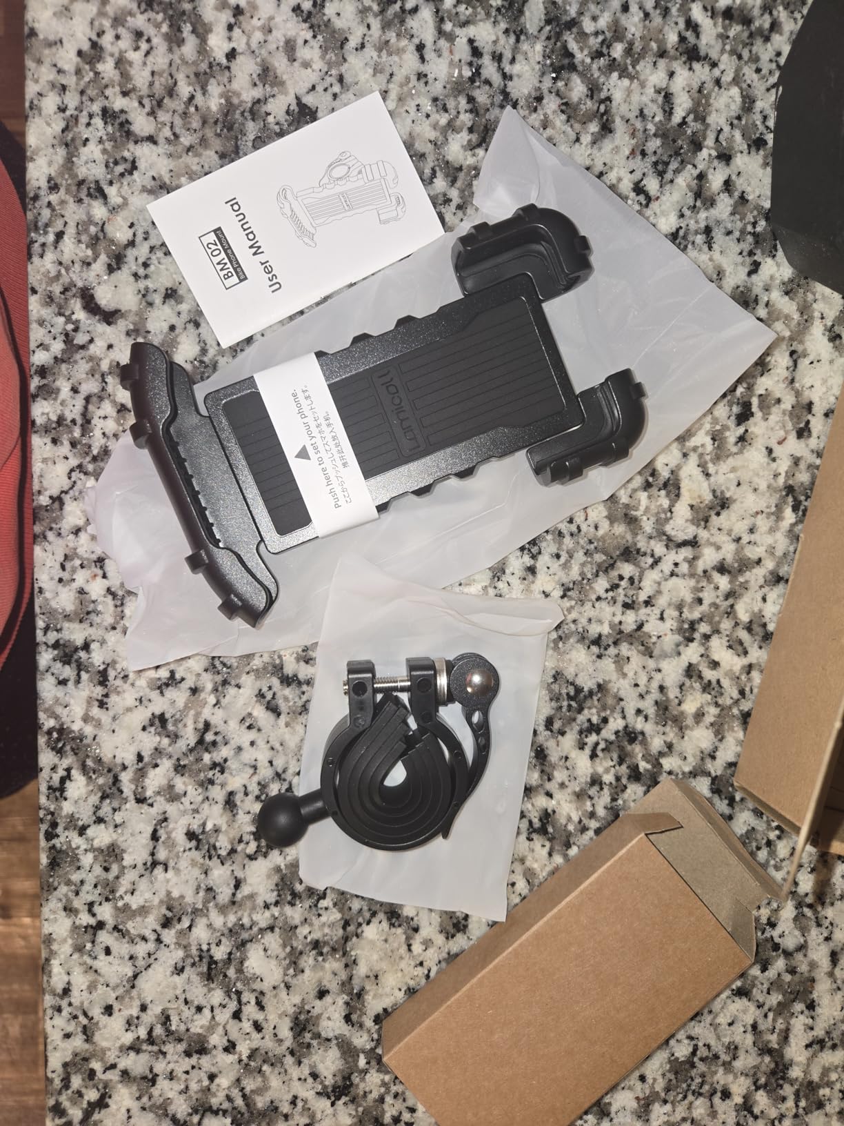 Lamicall Bike Phone Holder, Motorcycle Mount - Handlebar Cell Phone Clamp for 4.7-6.8