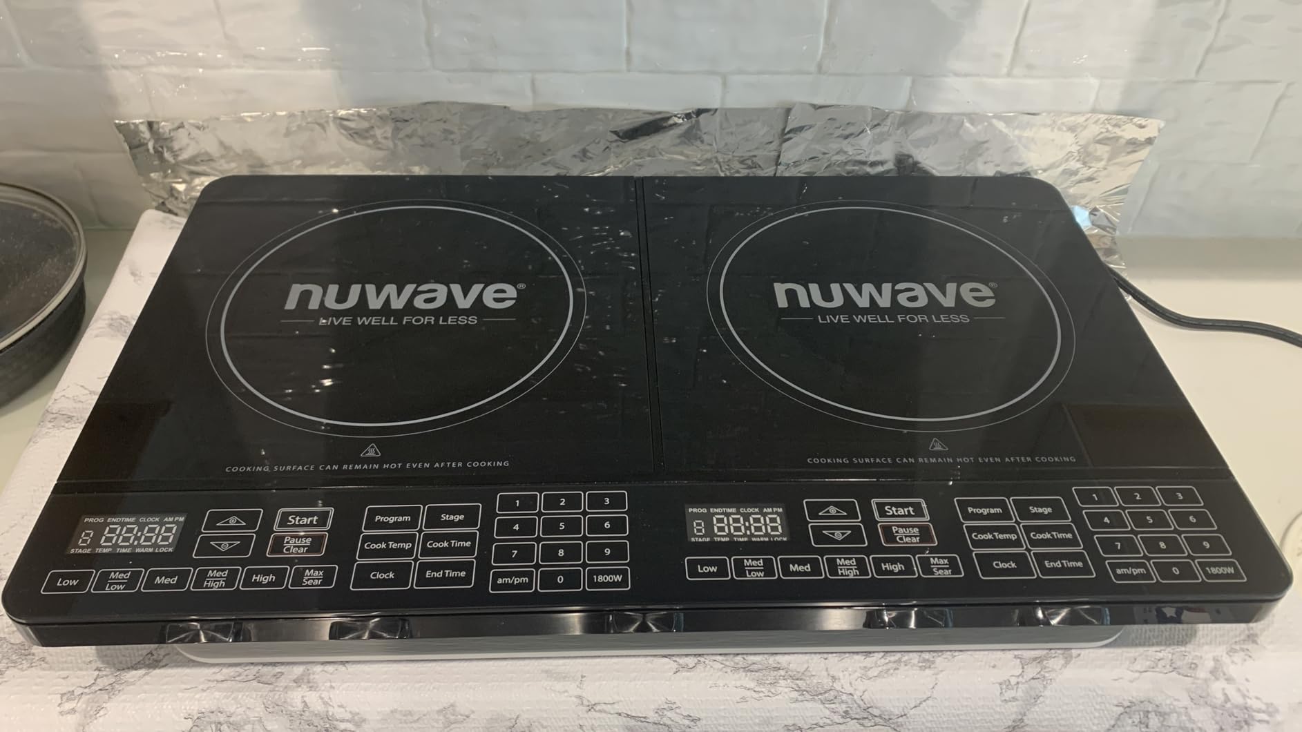 Nuwave Pro Chef Induction Cooktop, NSF-Certified, Commercial-Grade, Portable, Powerful 1800W, Large 8