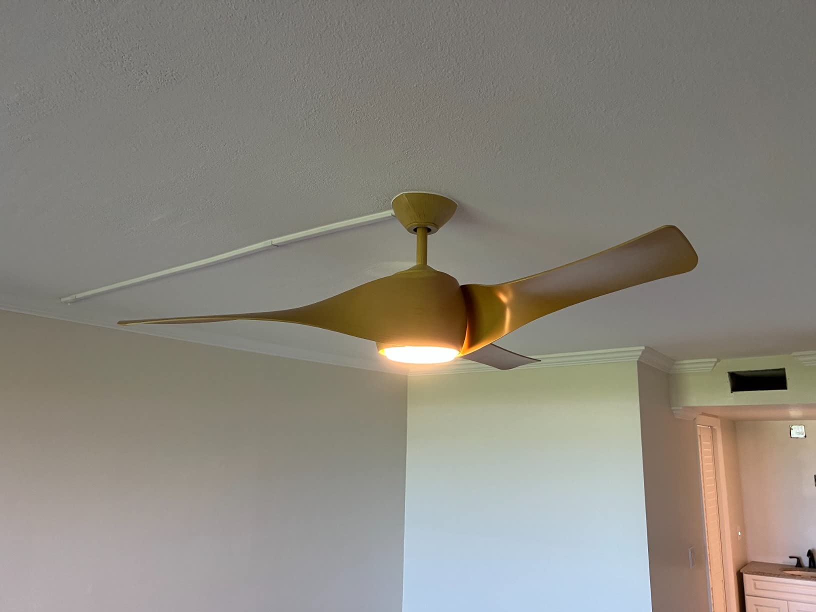 Minka Aire F803DL-MP Artemis - 58 Inch Smart Ceiling Fan with Light Kit, Maple Finish with Maple Blade Finish with Etched Opal Glass customer photo 1