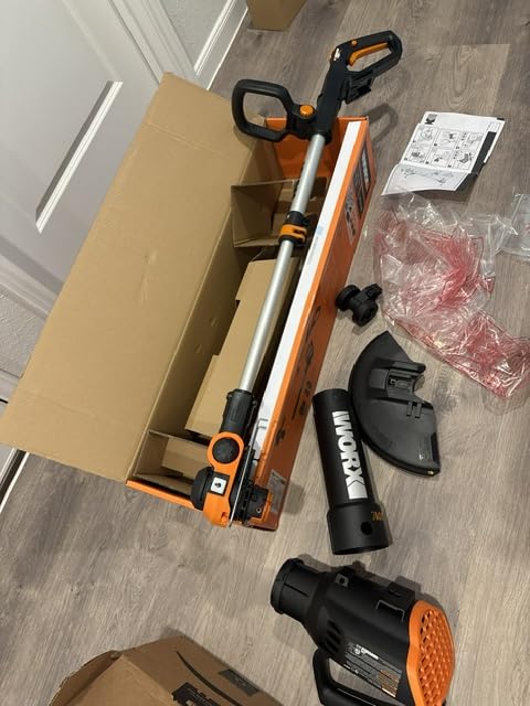 WORX 20V 12'' Cordless String Trimmer & 360 CFM Leaf Blower Combo, 2 Batteries & Charger Included, WG928 customer photo 1