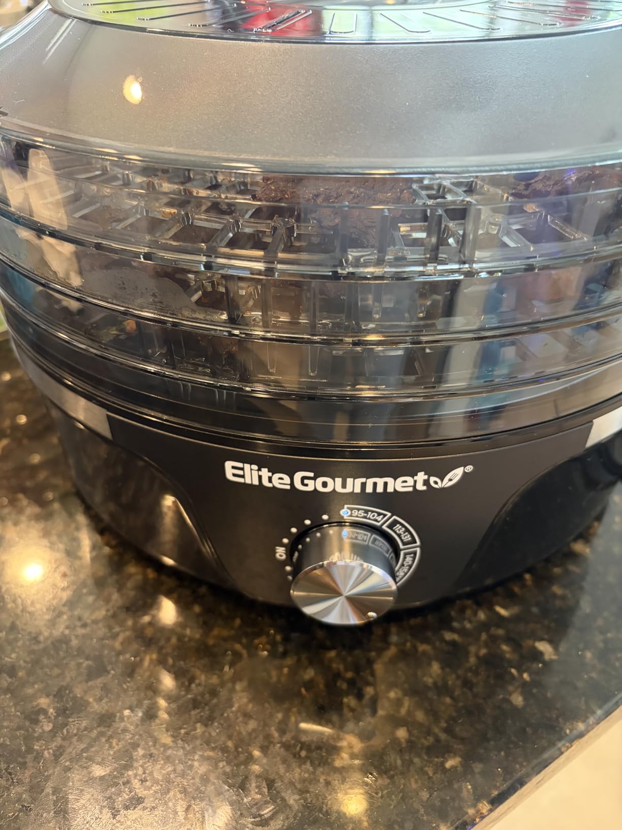 Elite Gourmet EFD319 Food Dehydrator, 5 BPA-Free 11.4