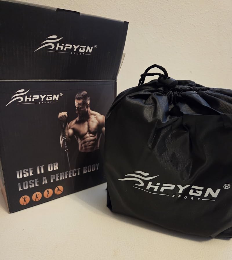 HPYGN Resistance Bands, Exercise Bands with Handles, Fitness Bands, Workout Bands with Door Anchor and Ankle Straps, for Heavy Resistance Training, Physical Therapy, Shape Body, Yoga, Home Workout Set customer photo 1