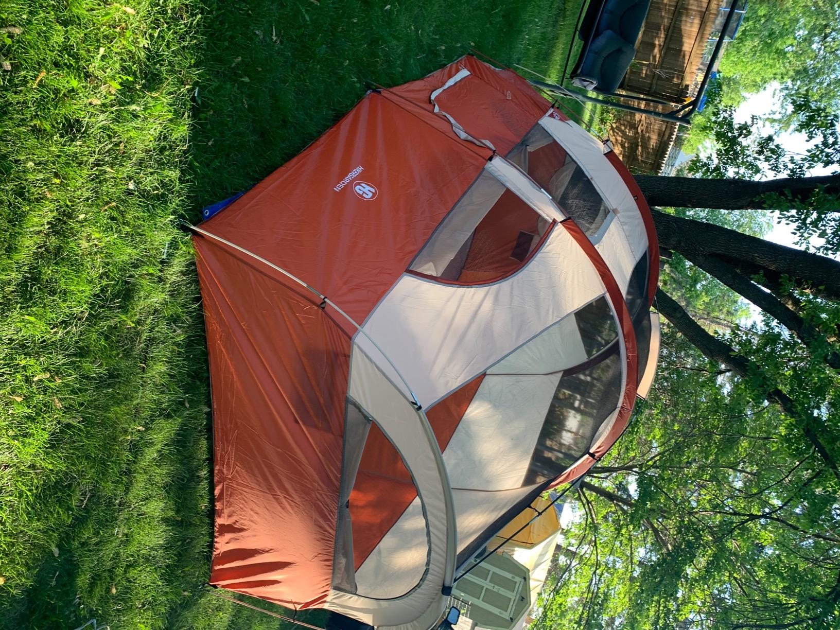 CAMPROS CP Tent 12-Person-Camping-Tents, 3 Room Family Tents, Waterproof Windproof Family Tent with Top Rainfly, 6 Large Mesh Windows, Double Layer, Easy Set Up customer photo 2