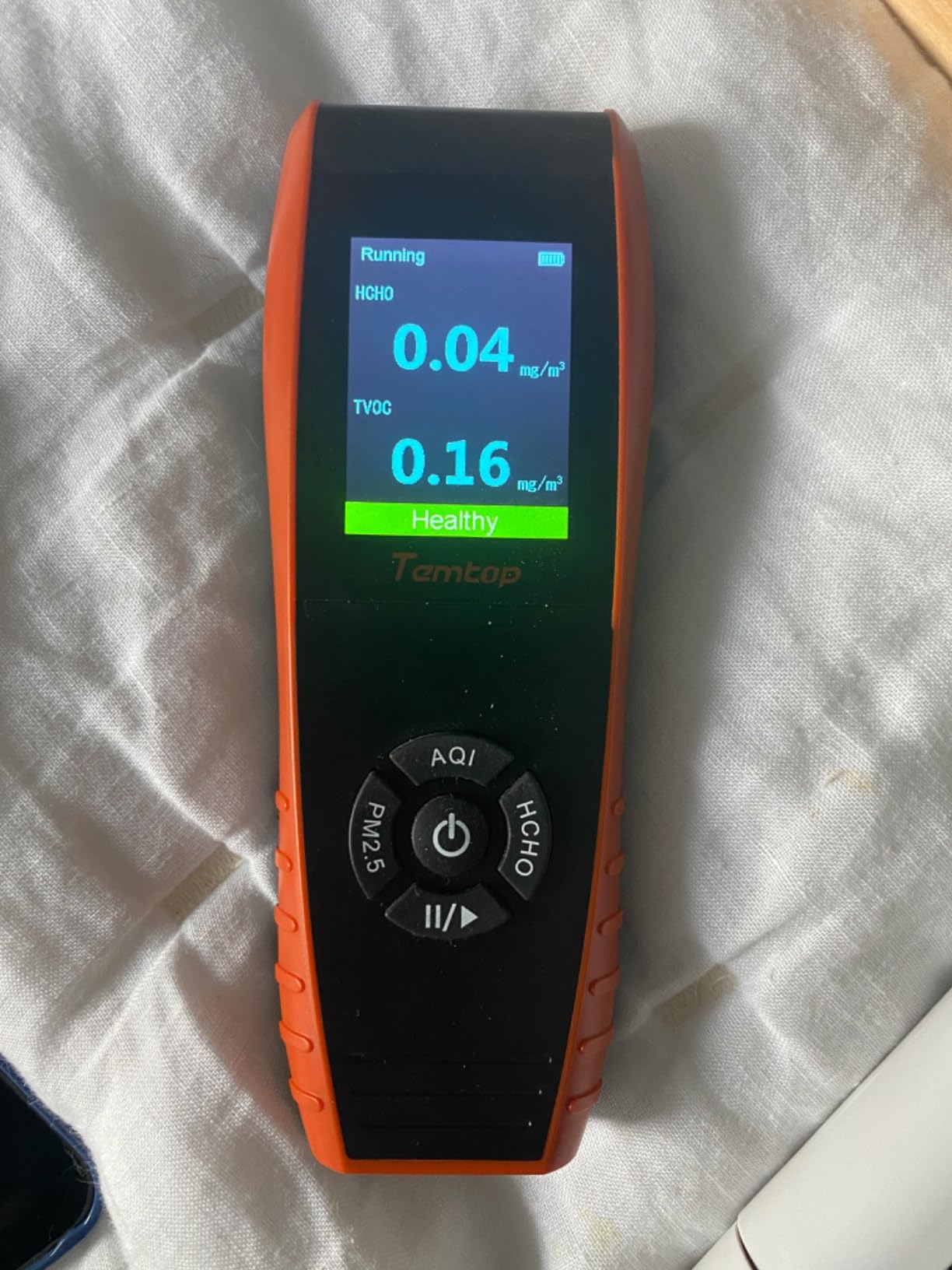 Temtop Air Quality Monitor PM2.5 PM10 Particle Counter, Formaldehyde, Temperature, Humidity, TVOC AQI Tester customer photo 2