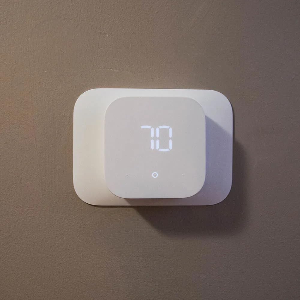 Amazon Smart Thermostat - Save money and energy - Works with Alexa and Ring - C-wire required customer photo 1