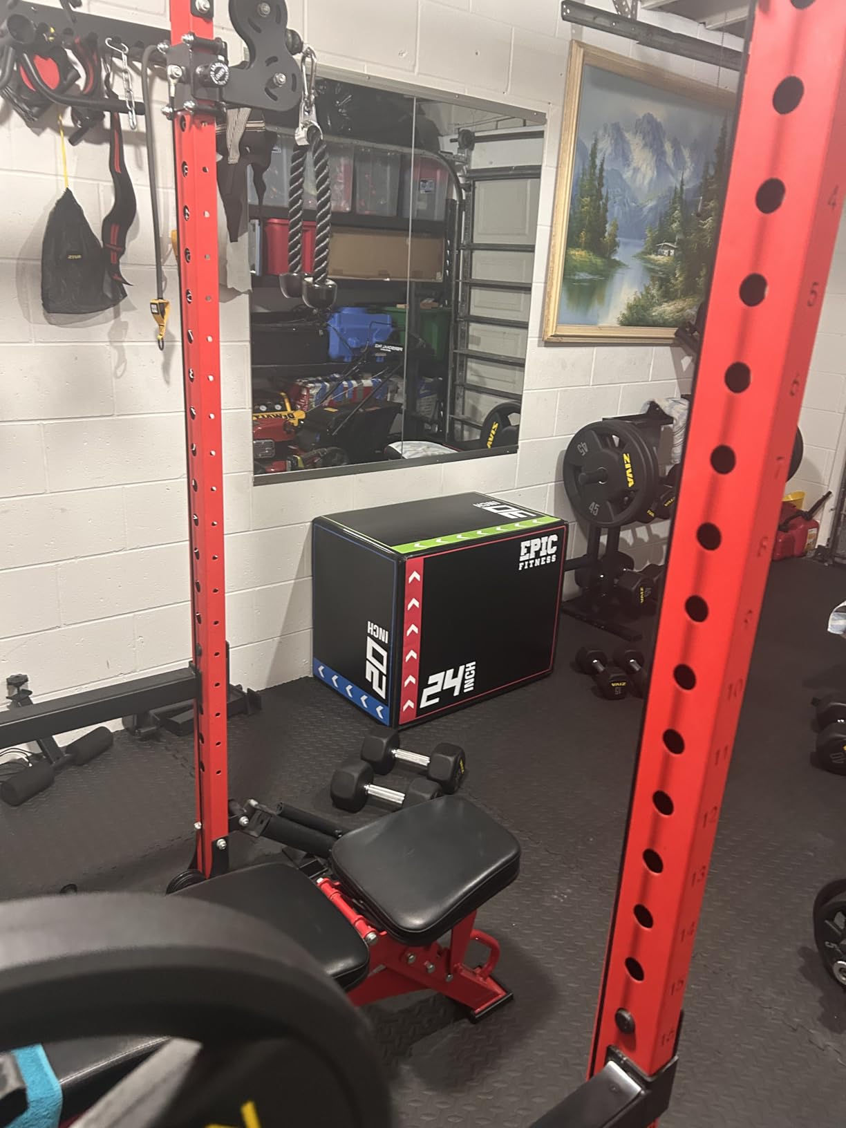 3-in-1 Foam Plyometric Jump Box - High-Density EPE Foam Core - Non-Slip and Easy-to-Clean PVC Leather Cover - Box Height: 20, 24, 30 Inches - For HIIT, MMA, Crossfit, Exercise, Fitness Training customer photo 1