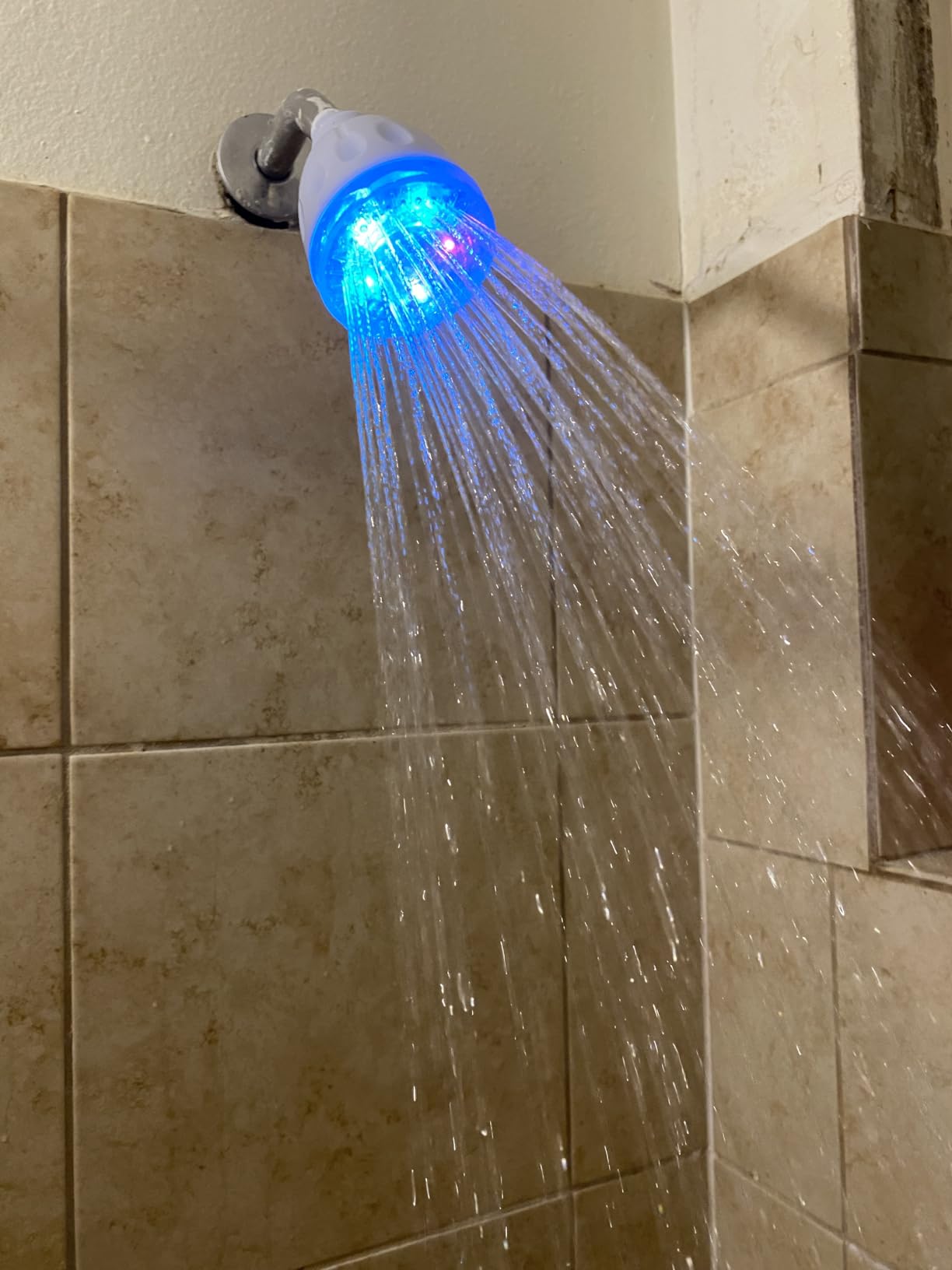 SecureTheTech Color Changing LED Shower Head Rainfall High Pressure Color Changing Shower Head customer photo 2