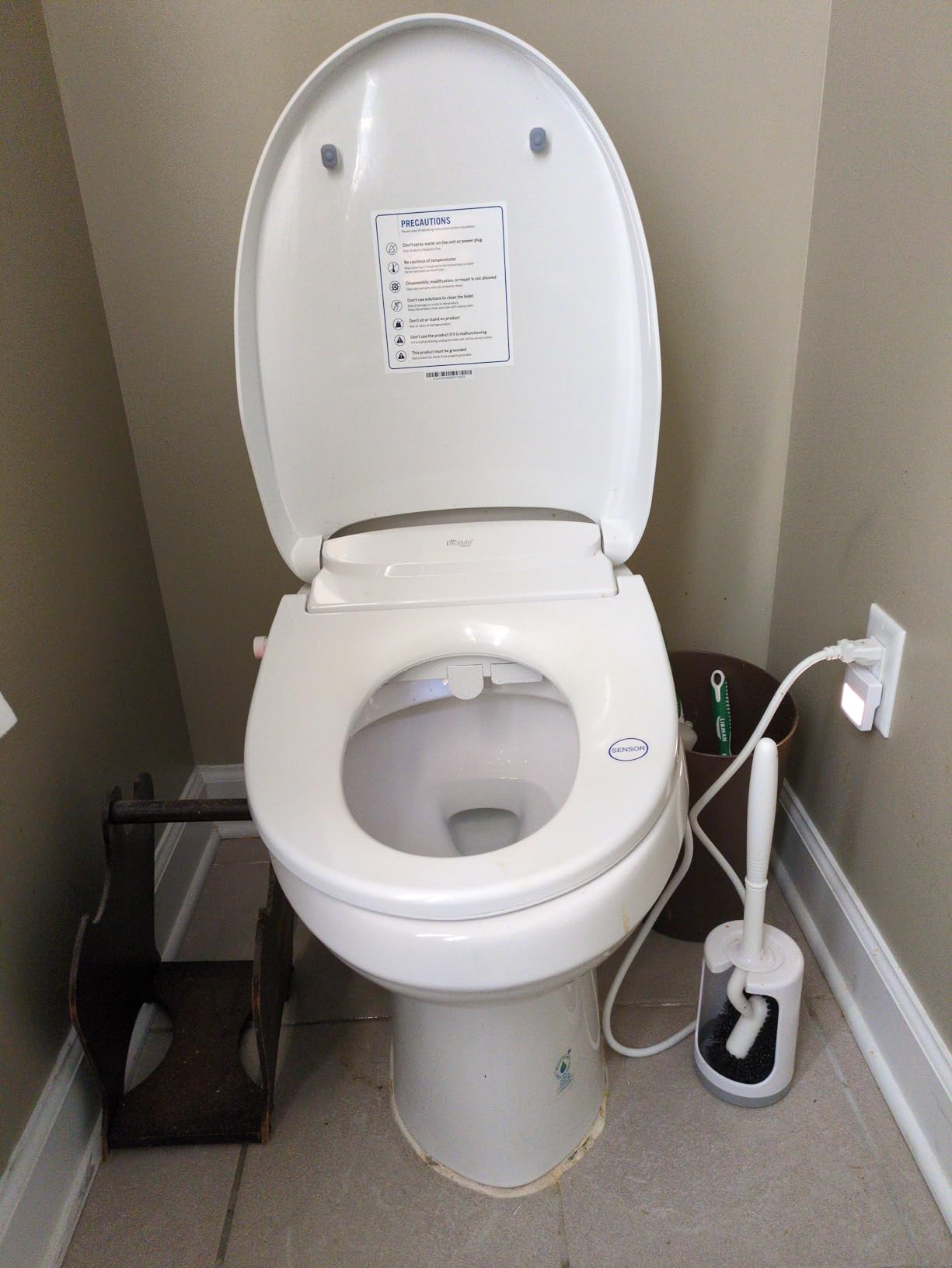 Bio Bidet DLS Premium Heated Bidet Seat, Warm Water & Air Dryer, Auto Open and Slow Close Lid, Elongated customer photo 2