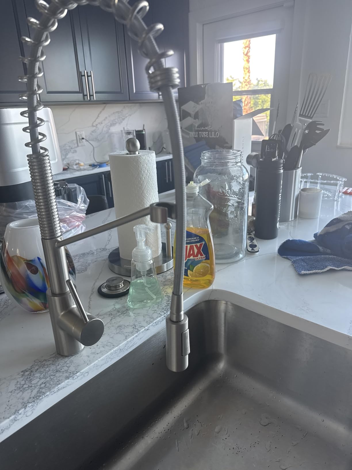 KRAUS Oletto Touchless Sensor Commercial Pull-Down Single Handle Kitchen Faucet with QuickDock Top Mount Assembly in Spot Free Stainless Steel, KSF-2631SFS customer photo 2