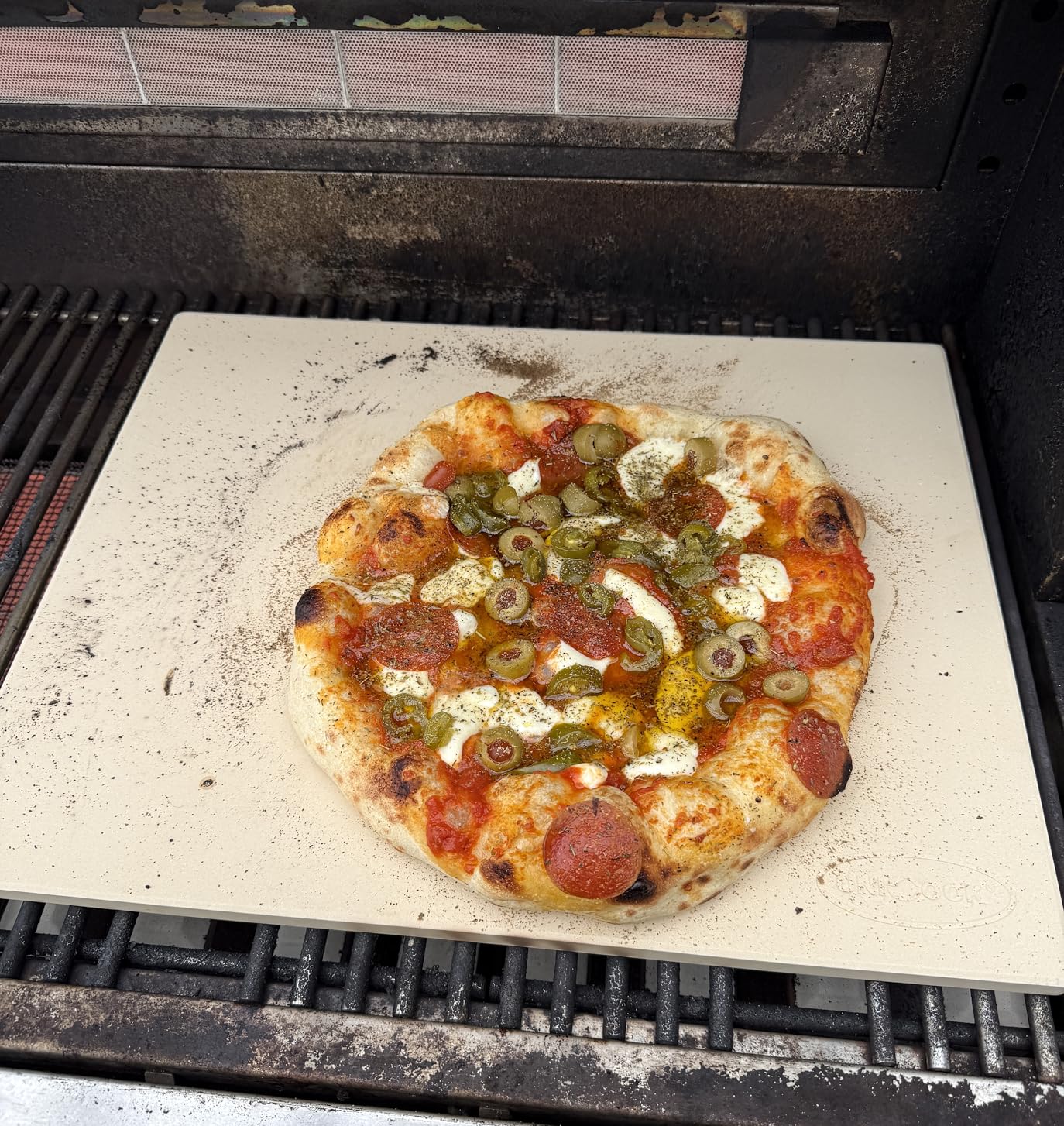 Unicook Large Pizza Stone for Oven 20 Inch, Rectangular Baking Stone 20 x 13.5 x 0.6 Inch, Heavy Duty Cordierite Bread Pan, Thermal Shock Resistant, Ideal for Baking Large or 2 Personal Pizzas customer photo 2