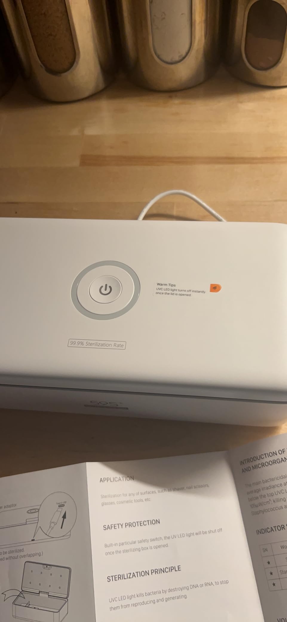 UV Light Sanitizer Box, UVC Phone Sanitizer for Smartphone, Jewellery and Household Items customer photo 2
