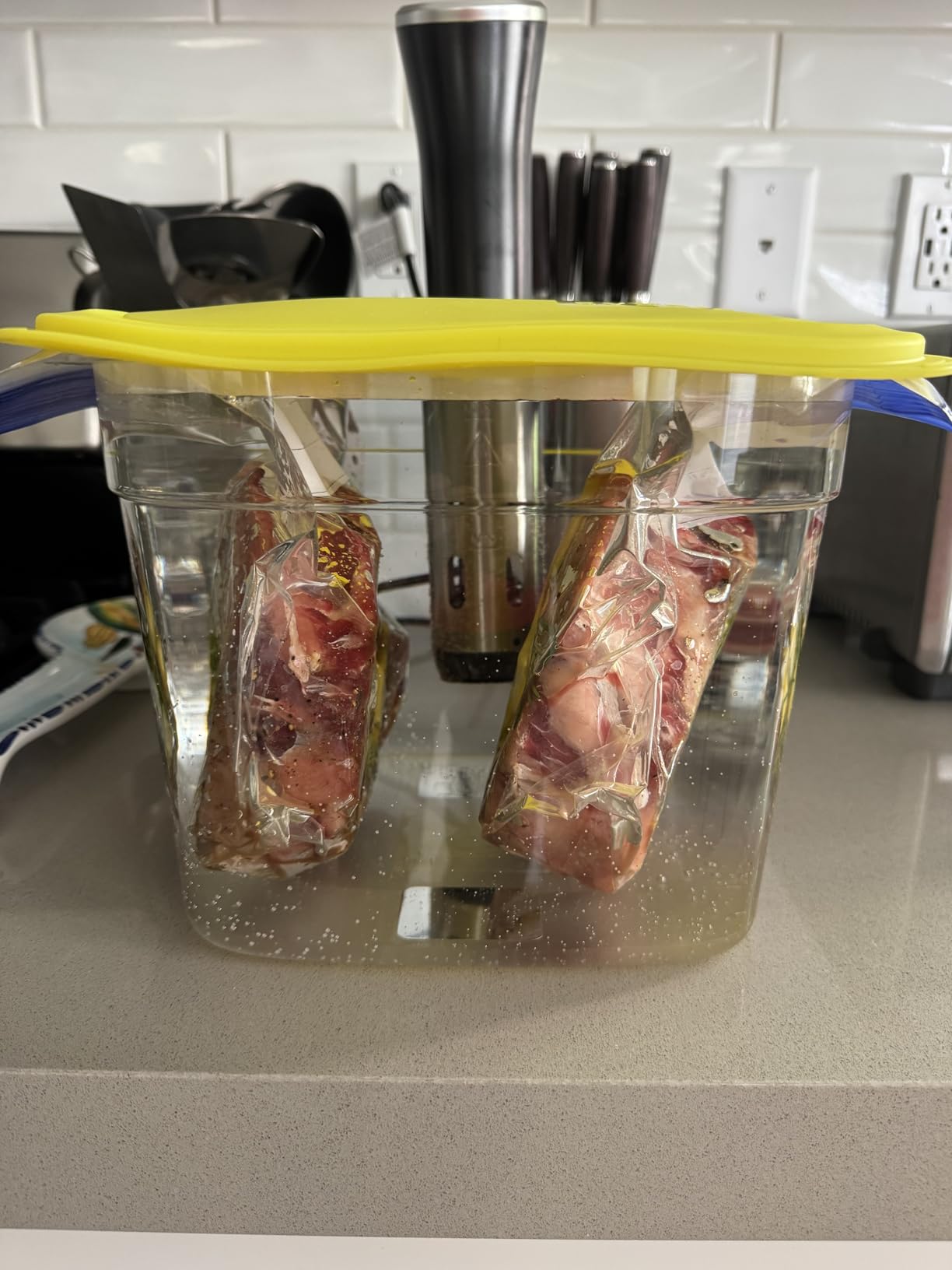Wancle Sous Vide Cooker 1100W IPX7 Waterproof Thermal Immersion Circulator With Reservation Function customer photo 1