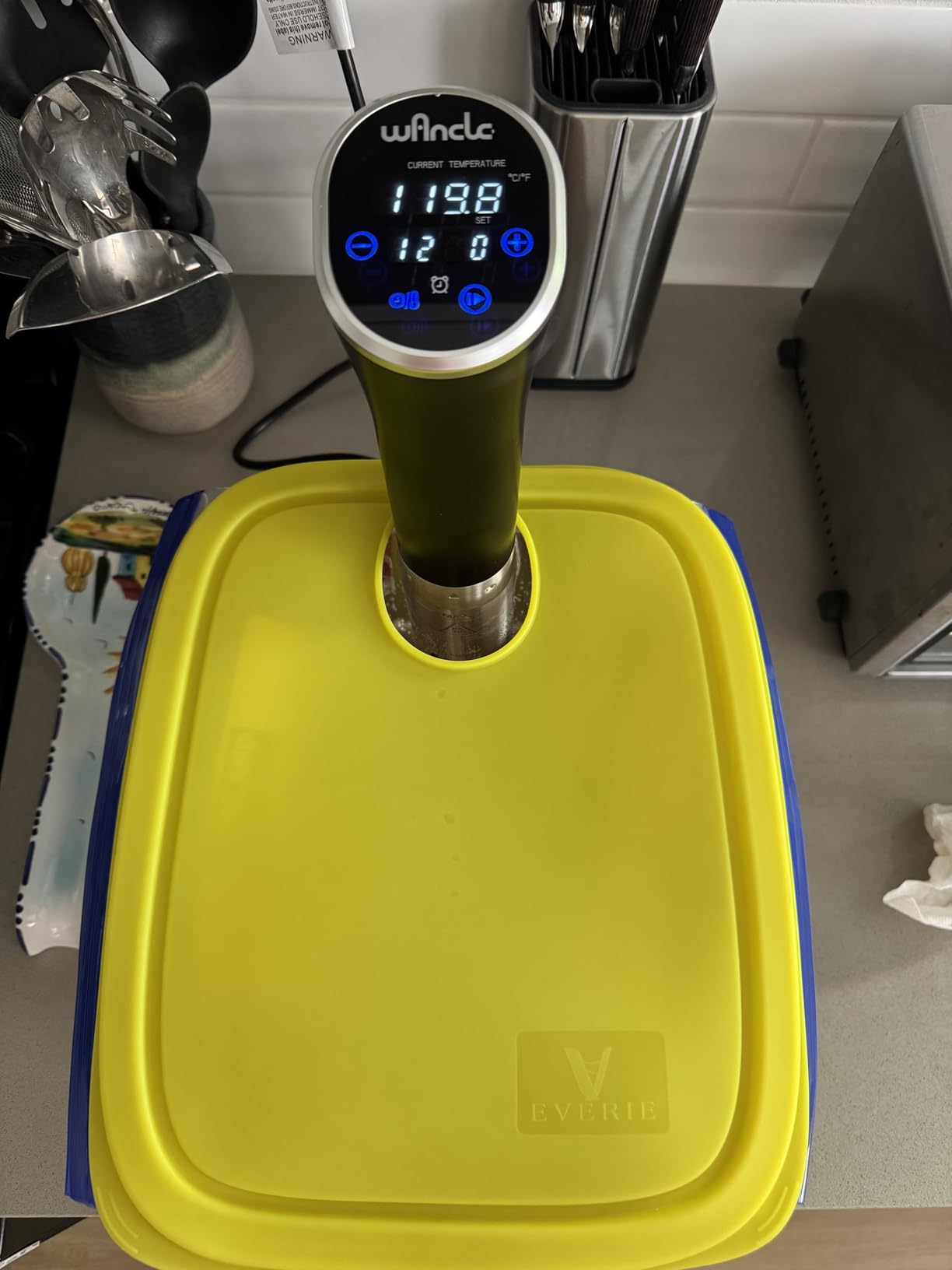 Wancle Sous Vide Cooker 1100W IPX7 Waterproof Thermal Immersion Circulator With Reservation Function customer photo 2