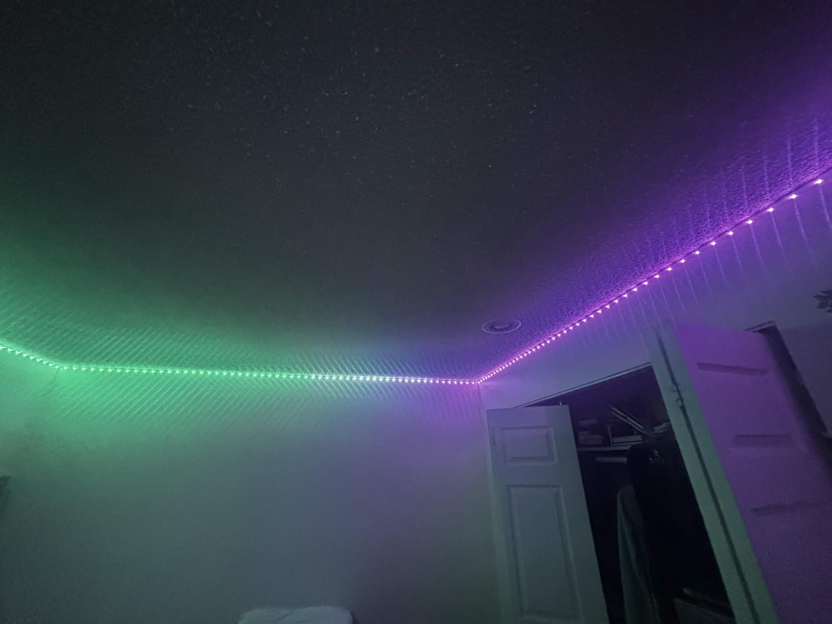 Govee RGBIC Alexa LED Strip Light 16.4ft, Smart WiFi LED Lights Work with Alexa and Google Assistant, Segmented DIY, Music Sync, Color Changing LED Strip Lights for Room, Bedroom, Holiday customer photo 1