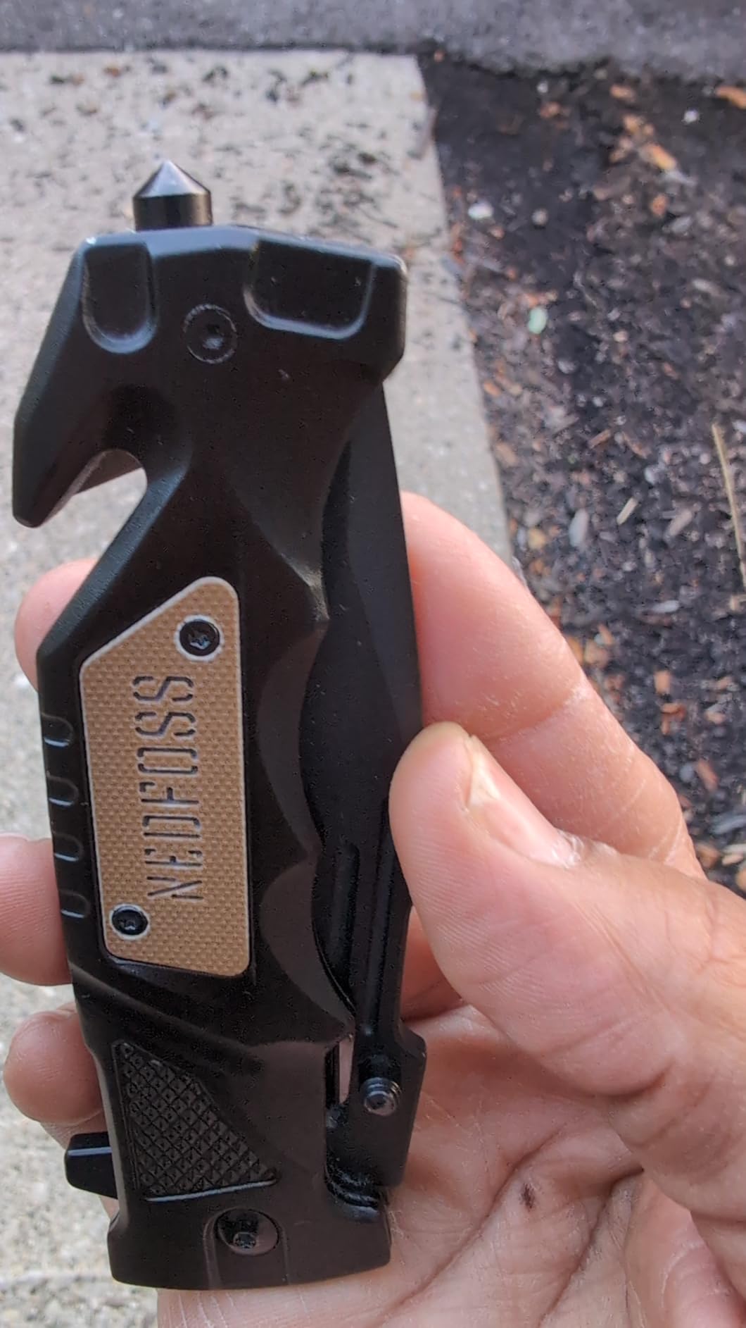 NedFoss Pocket Folding Knife DA75, 3 in 1 Pocket Knife Gifts for Men Women, Survival Knife with Liner-Lock Belt Clip, Seat Belt Cutter, Glass Breaker, Hunting knife for Camping Hiking customer photo 1